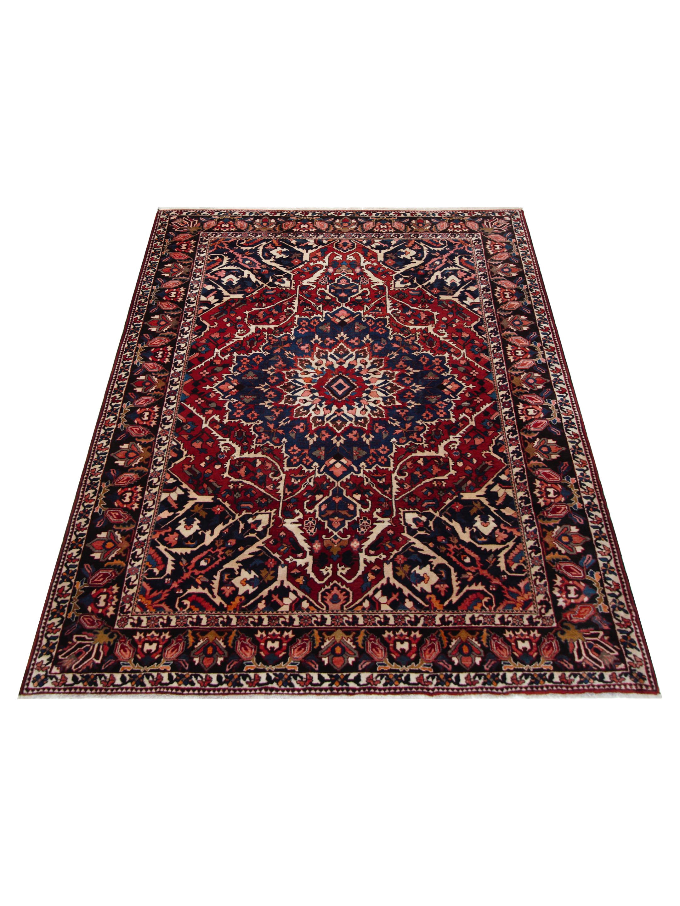 Bakhtiyari Hand Knotted Red 9x12 - Image 2 of 5