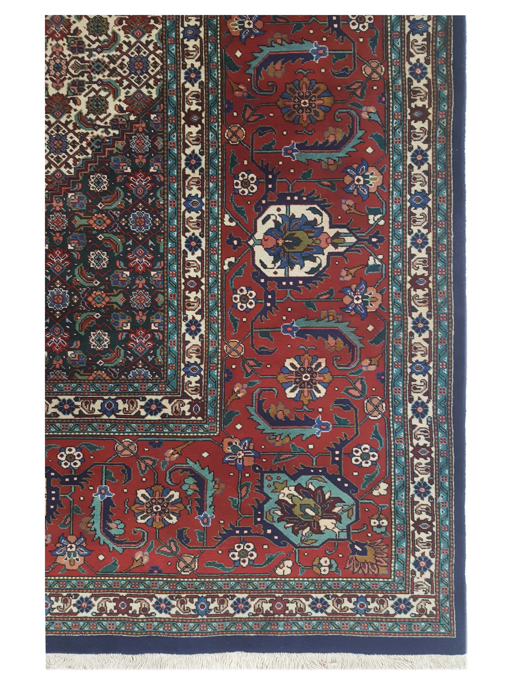Tabriz Hand Knotted Navy 11x16 - Image 3 of 5