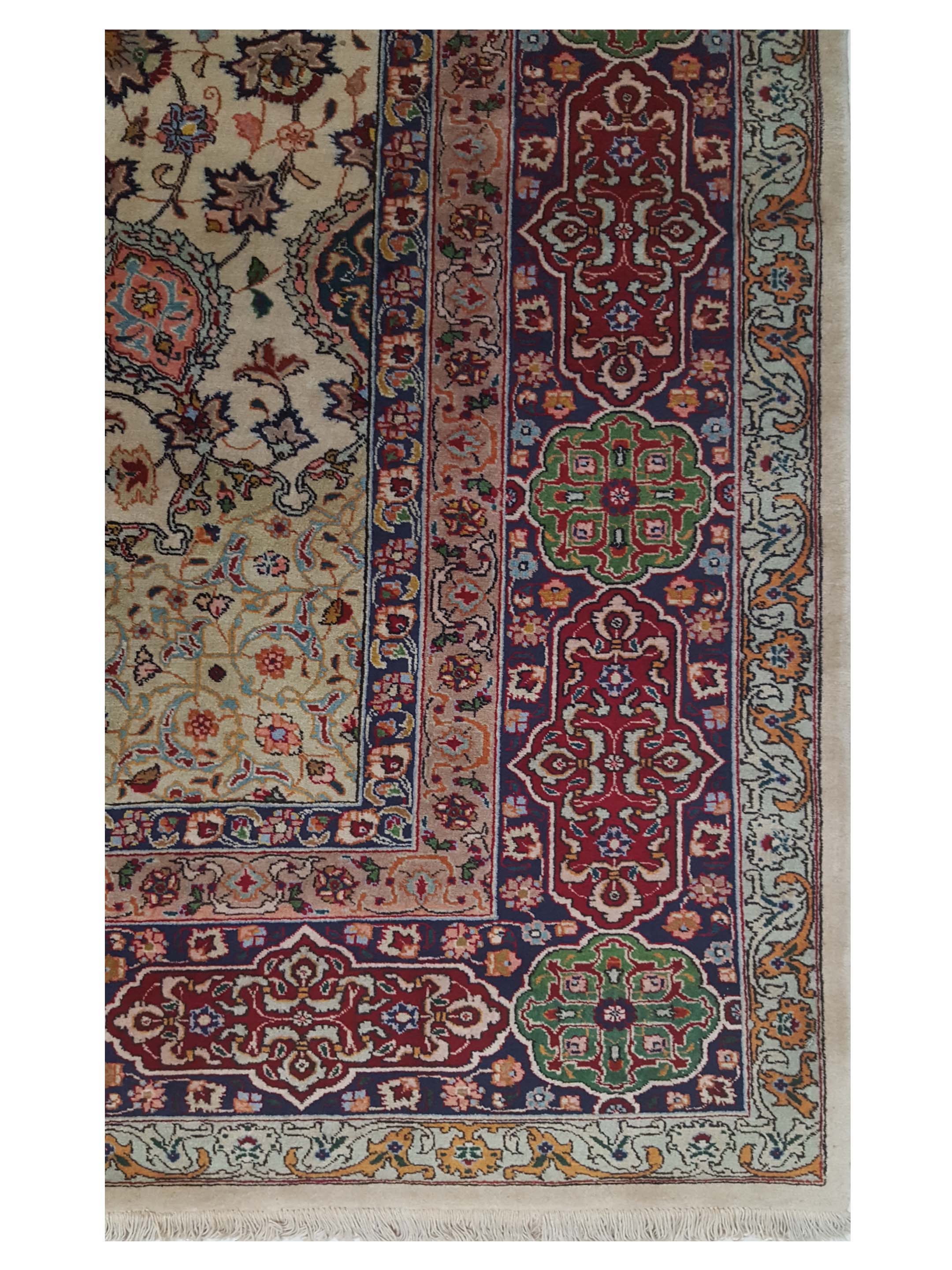Tabriz Hand Knotted Red 10x16 - Image 3 of 5