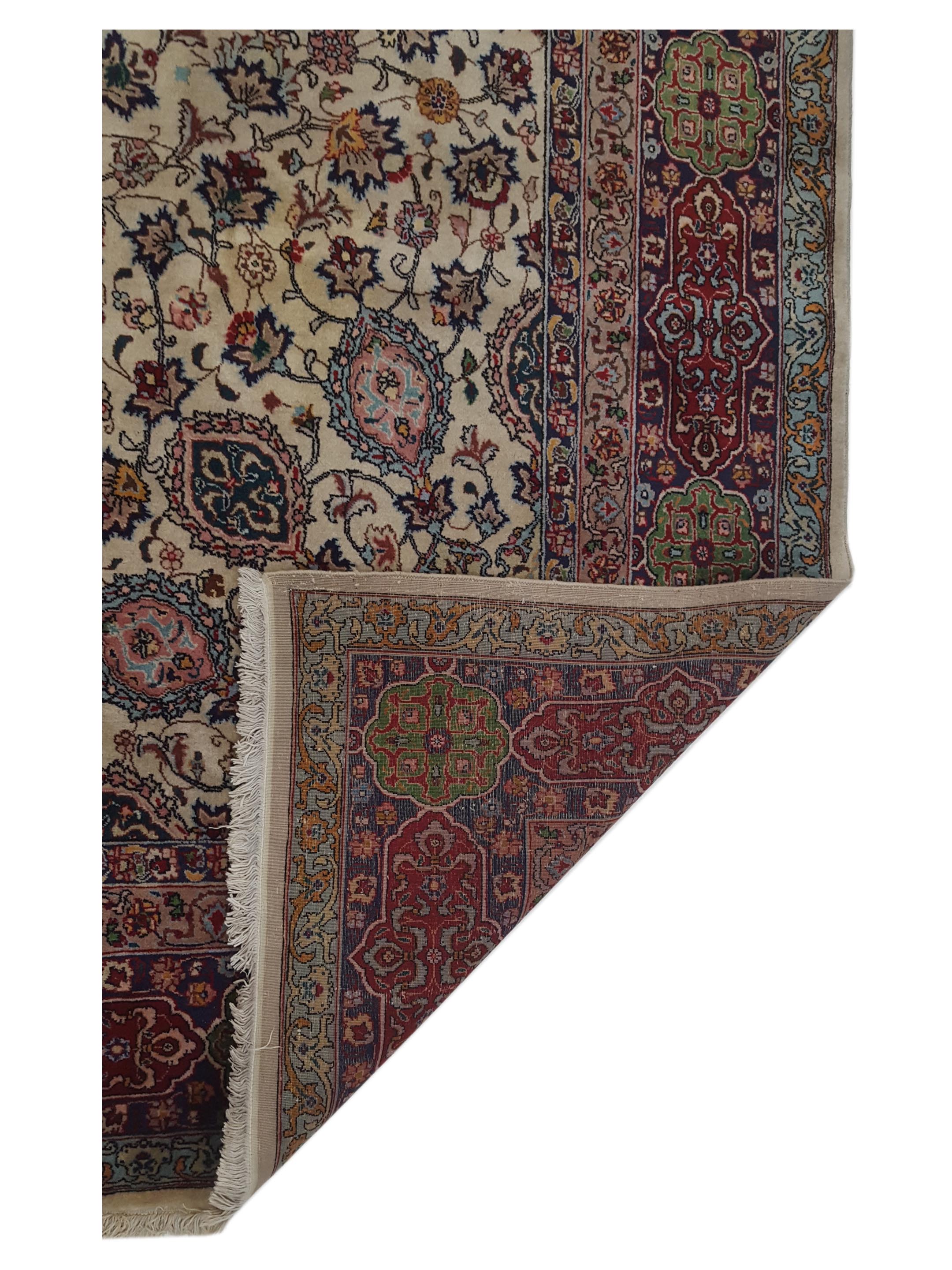 Tabriz Hand Knotted Red 10x16 - Image 5 of 5