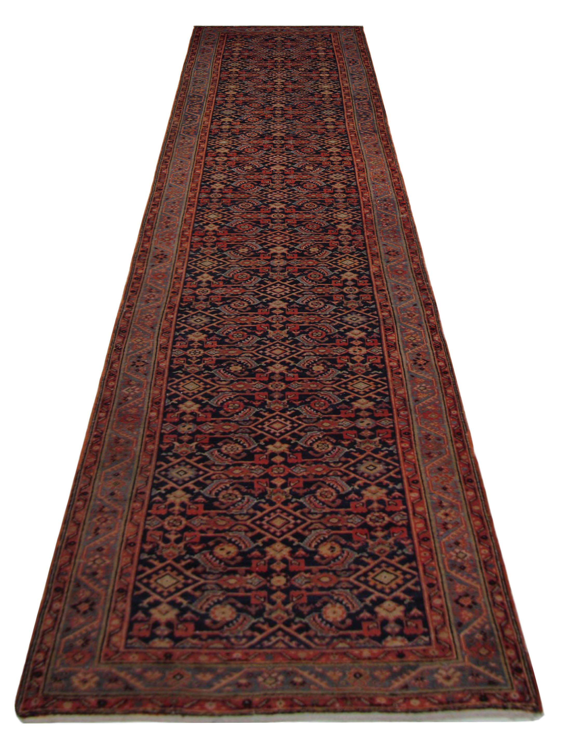 Malayer Hand Knotted Rust 3x15 - Image 2 of 5
