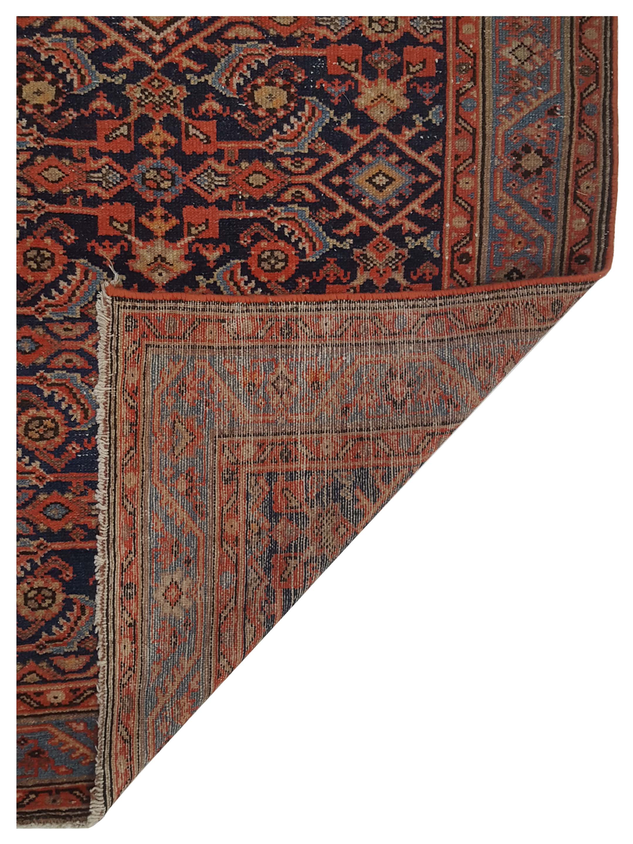 Malayer Hand Knotted Rust 3x15 - Image 5 of 5