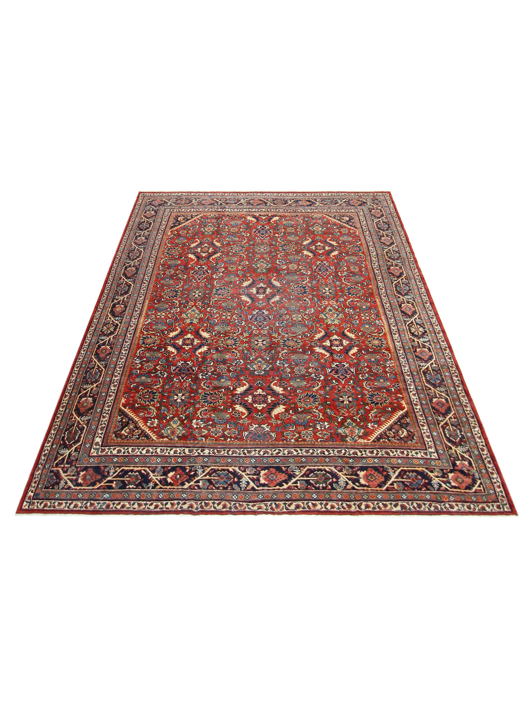 Mahal Hand Knotted Red 12x14 - Image 2 of 5
