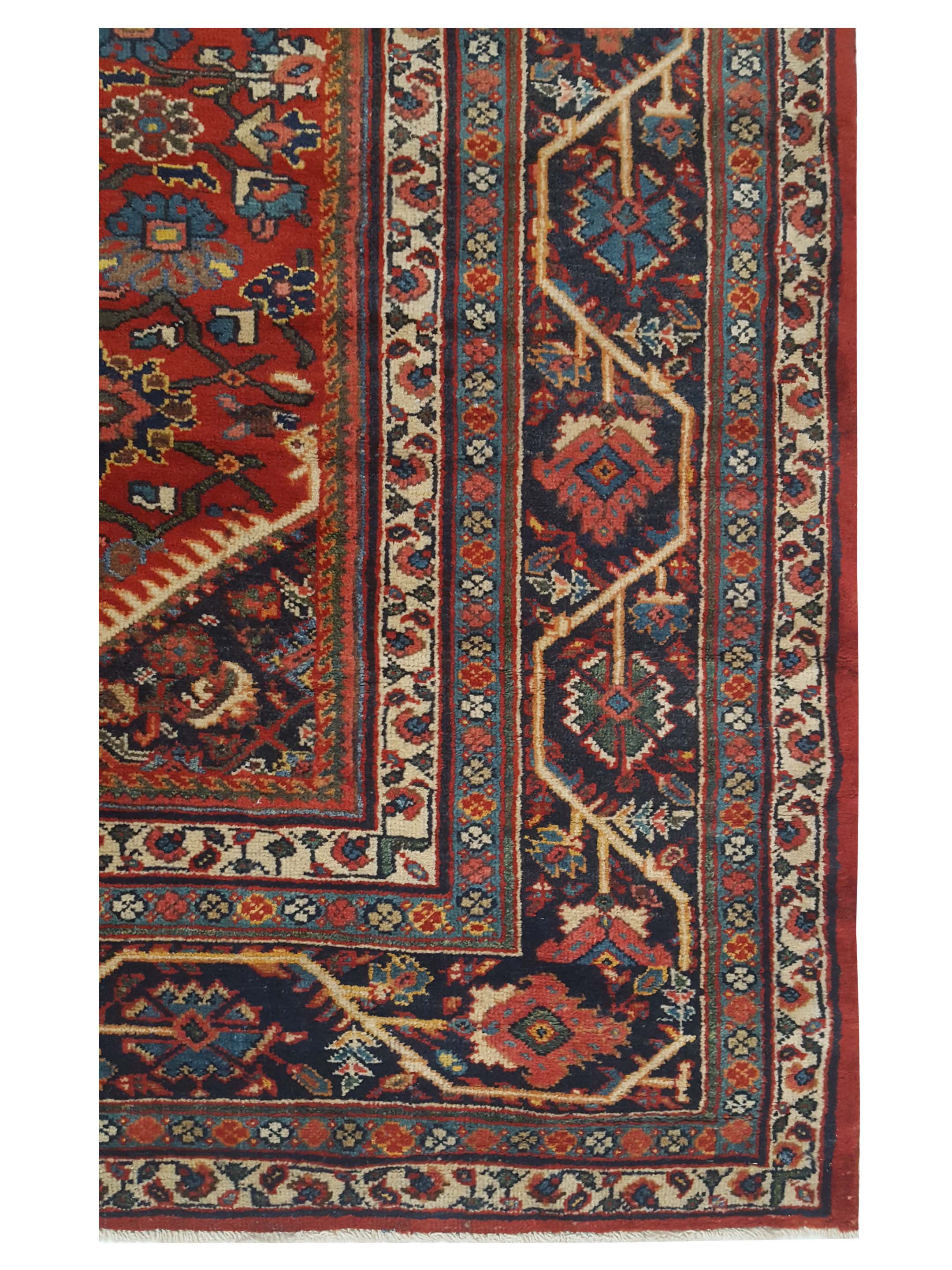 Mahal Hand Knotted Red 12x14 - Image 3 of 5