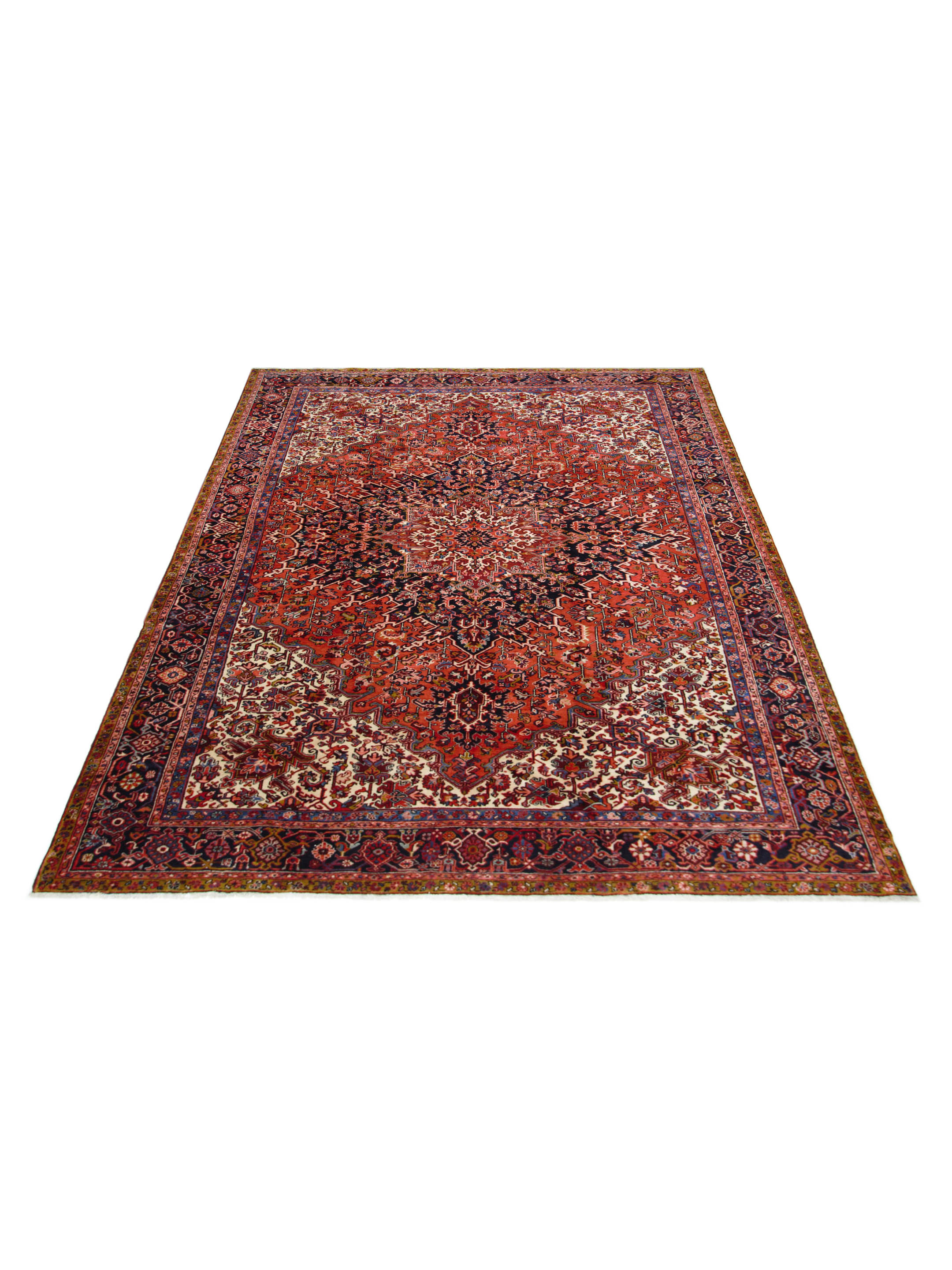 Heriz Hand Knotted Red 11x15 - Image 2 of 5