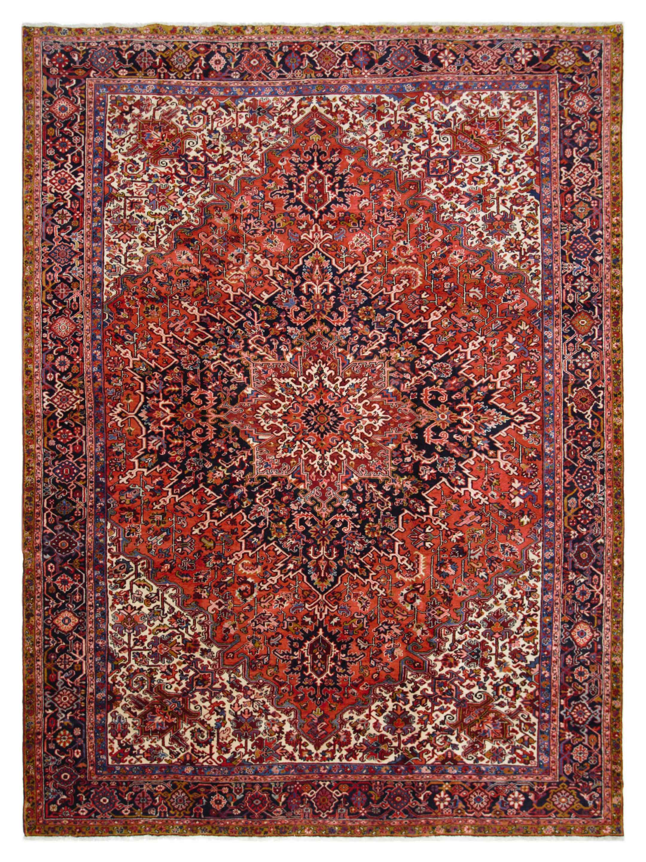 Heriz Hand Knotted Red 11x15