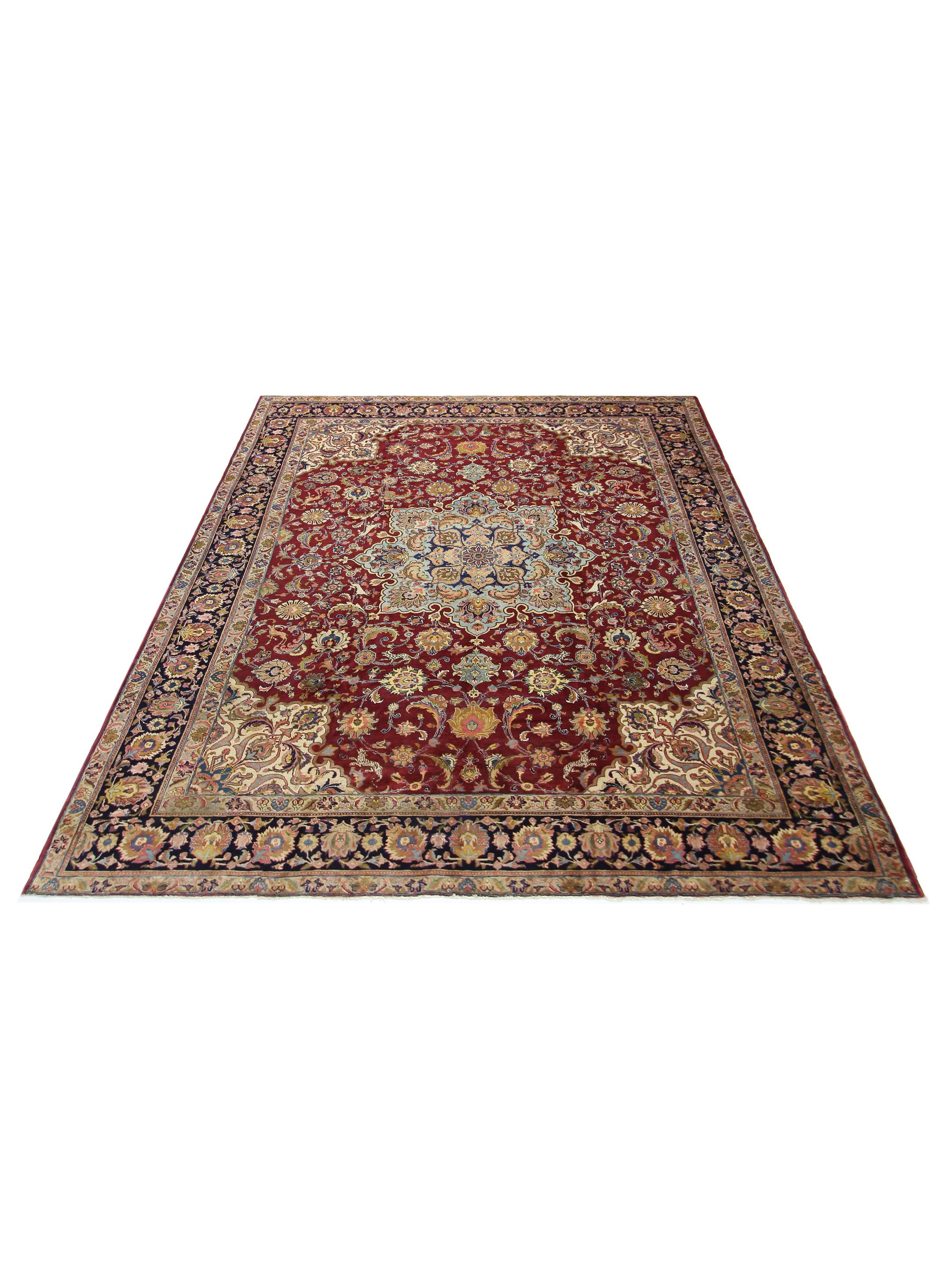 Khoy Hand Knotted Burgundy 12x15 - Image 2 of 5