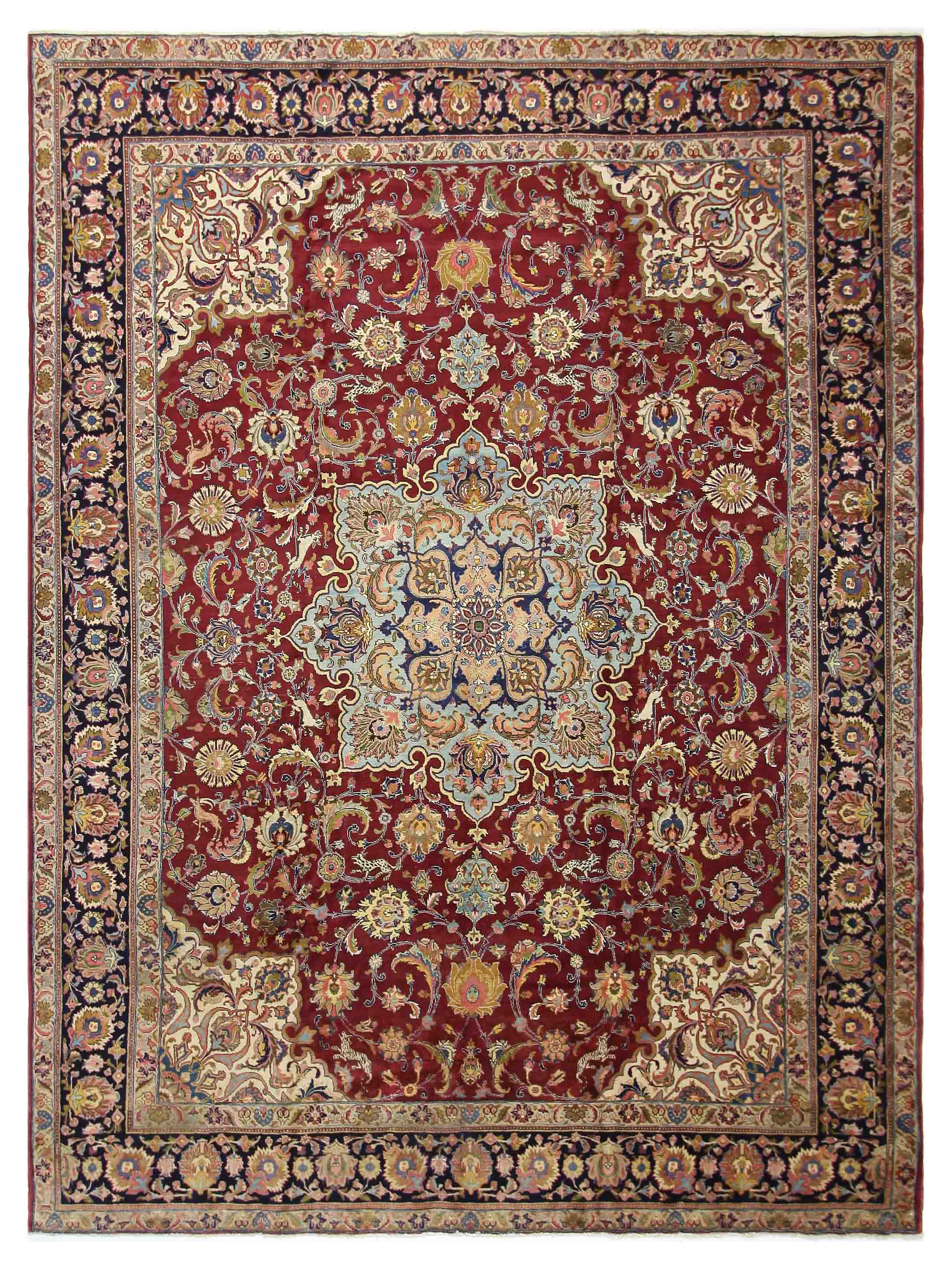 Khoy Hand Knotted Burgundy 12x15