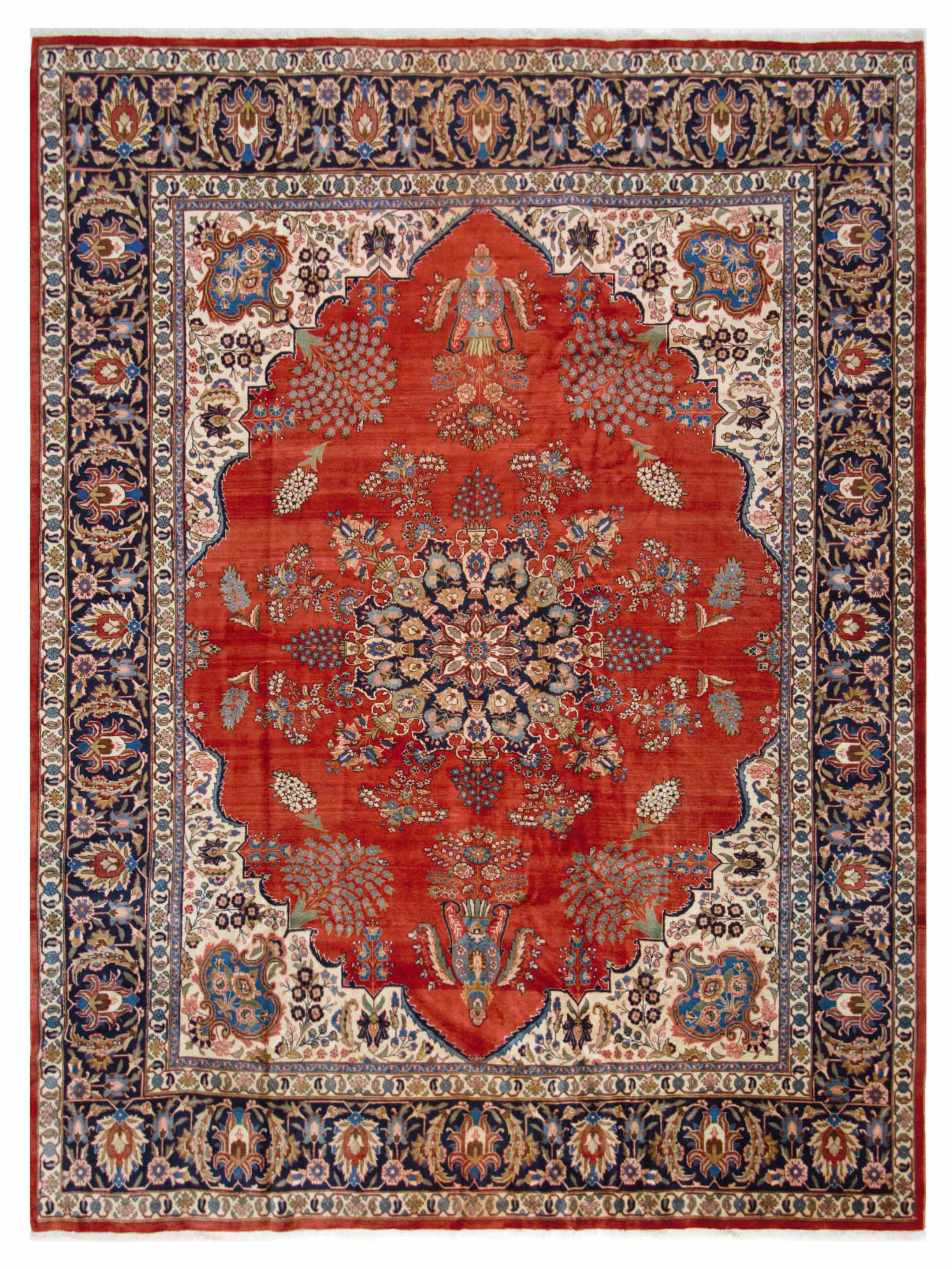 Khoy Hand Knotted Red 12x14