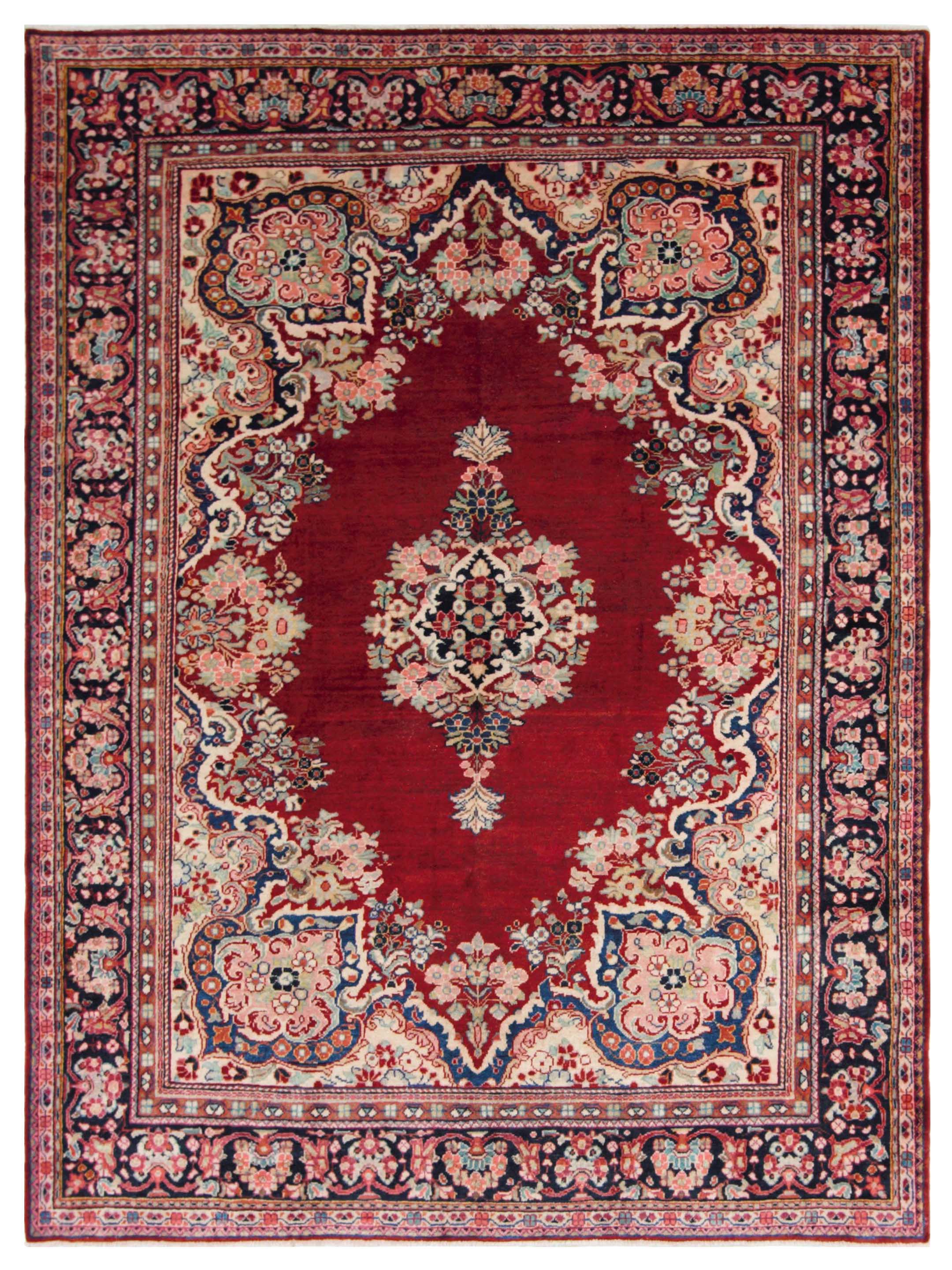 Mahal Hand Knotted Red 7x10