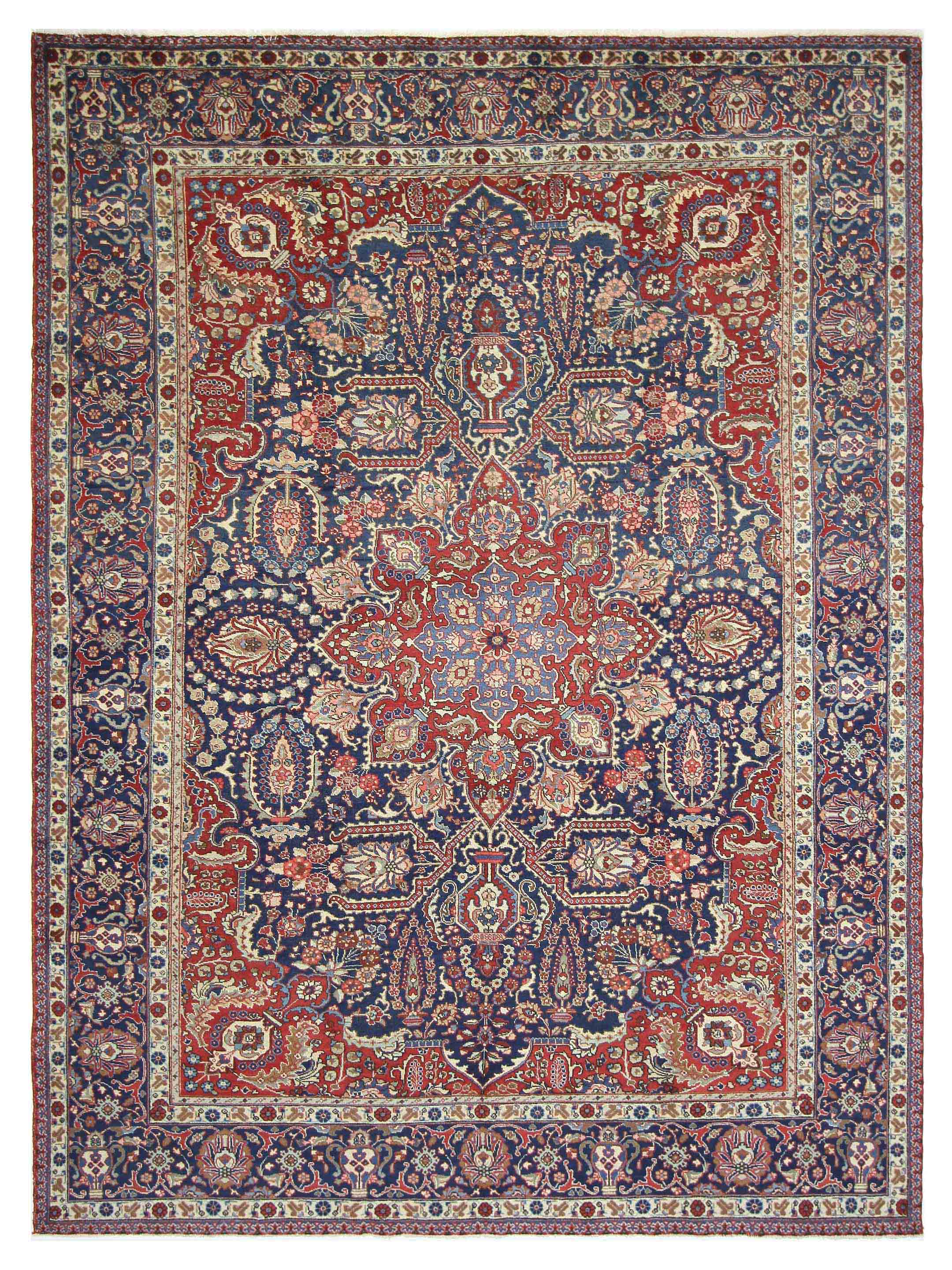 Khoy Hand Knotted Red 9x13