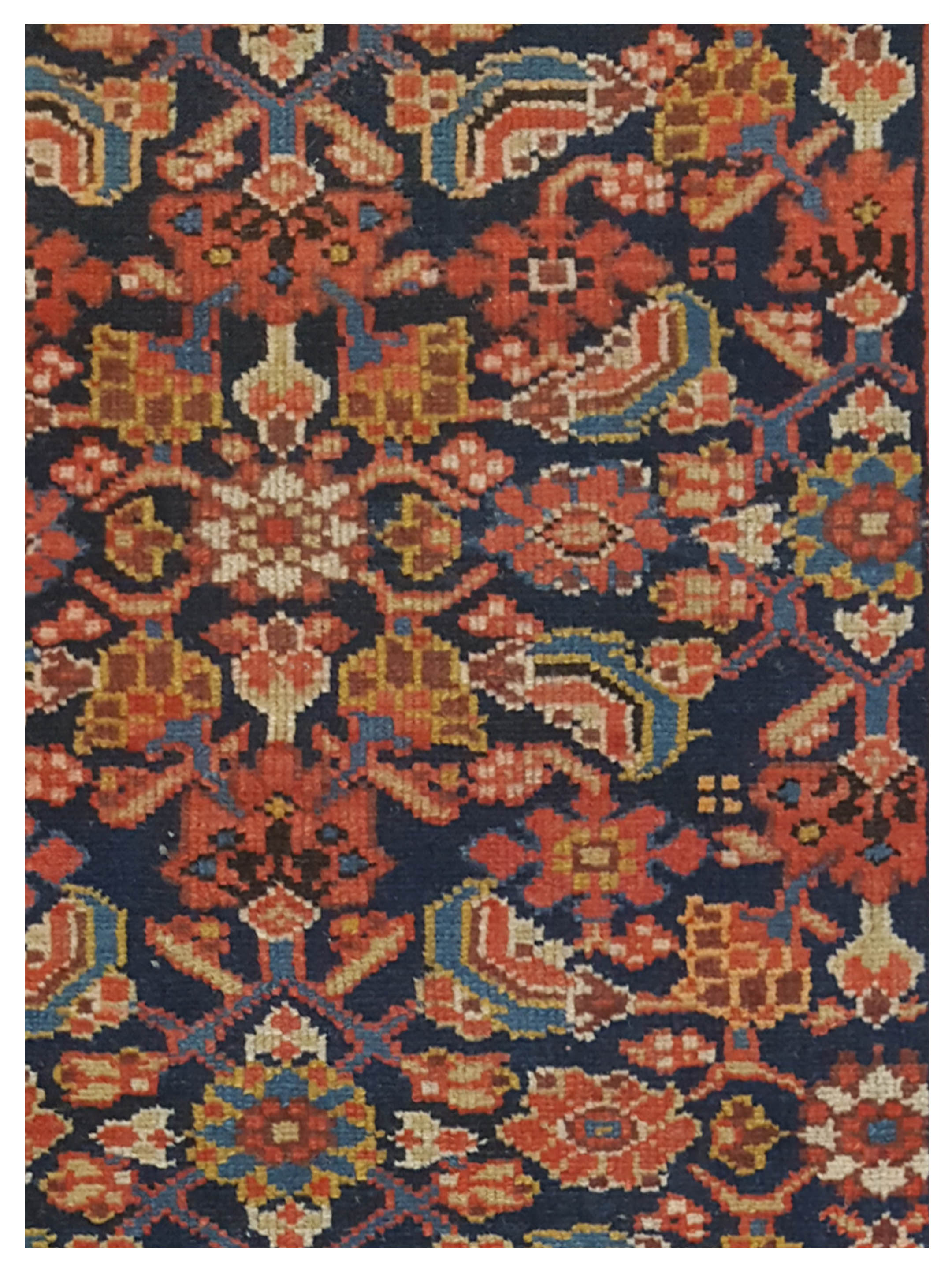 Zanjan Hand Knotted Navy 4x17 - Image 3 of 5