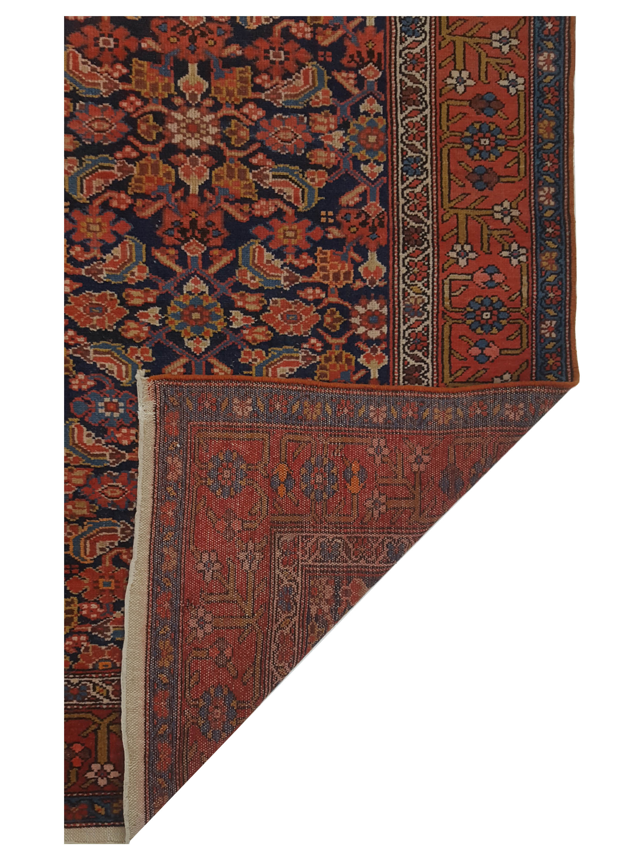Zanjan Hand Knotted Navy 4x17 - Image 5 of 5