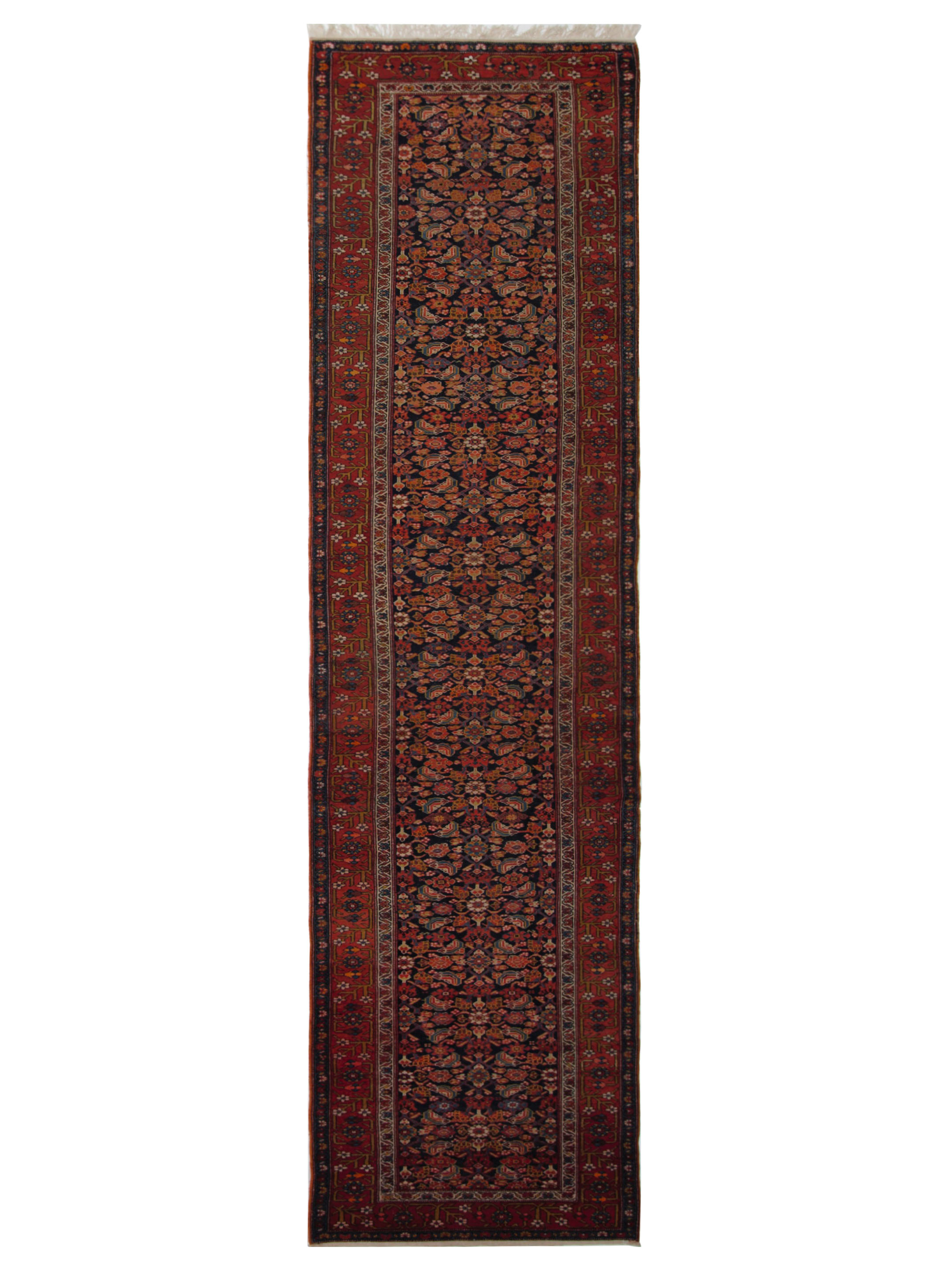 Zanjan Hand Knotted Navy 4x17