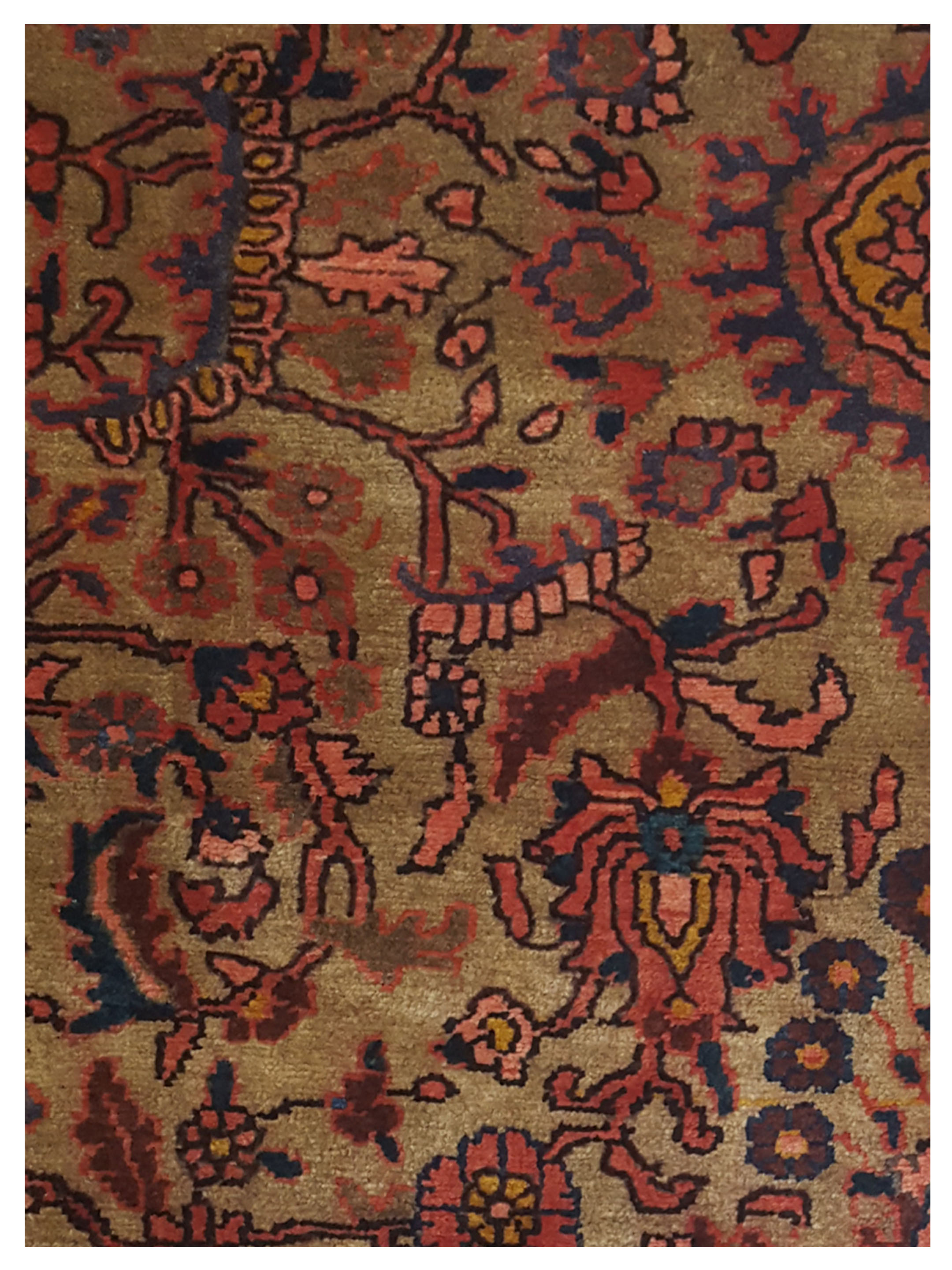 Hamadan Hand Knotted Gold 7x10 - Image 3 of 5