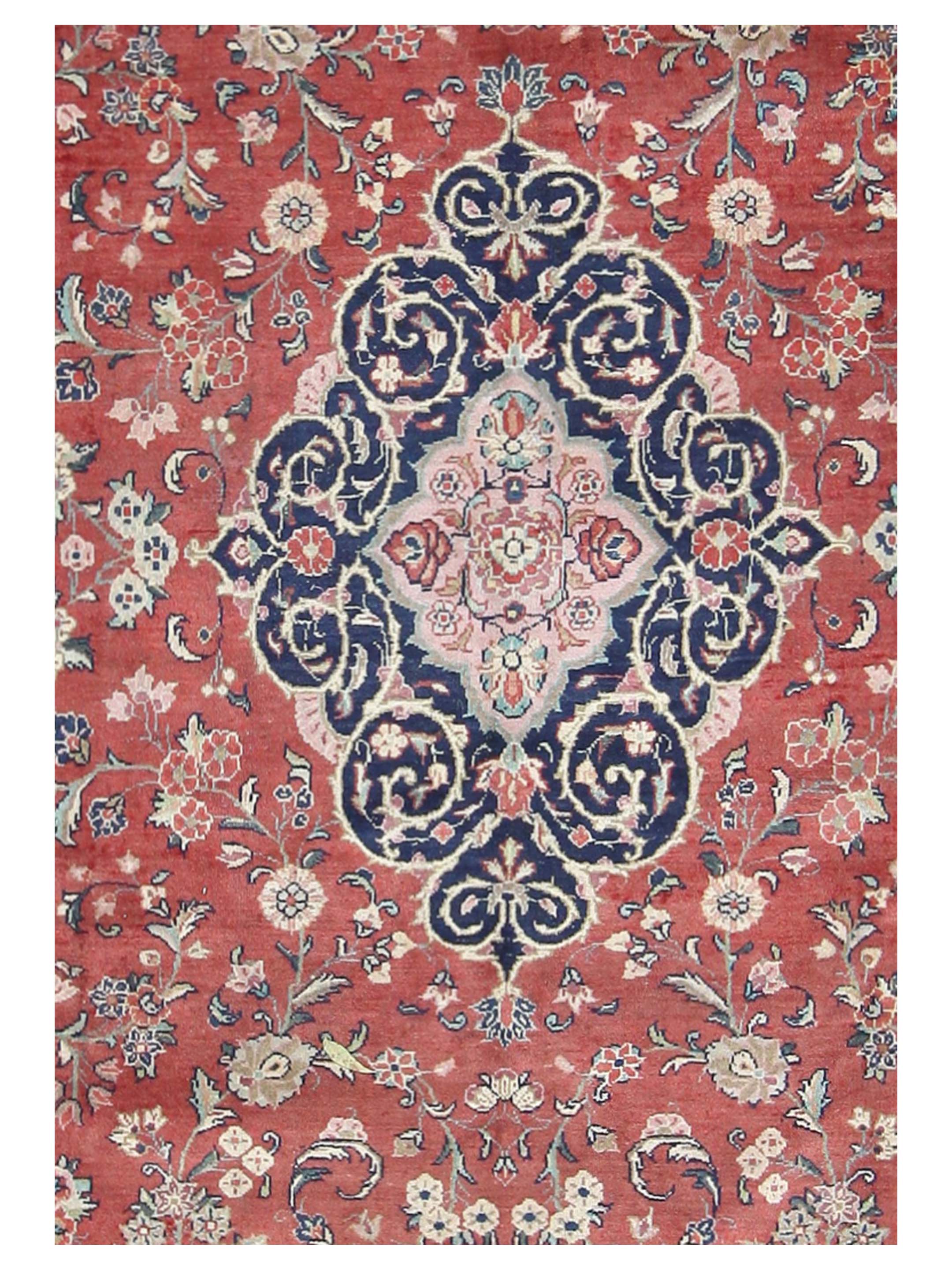 Sarouk Mahal Hand Knotted Blue 10x14 - Image 4 of 5