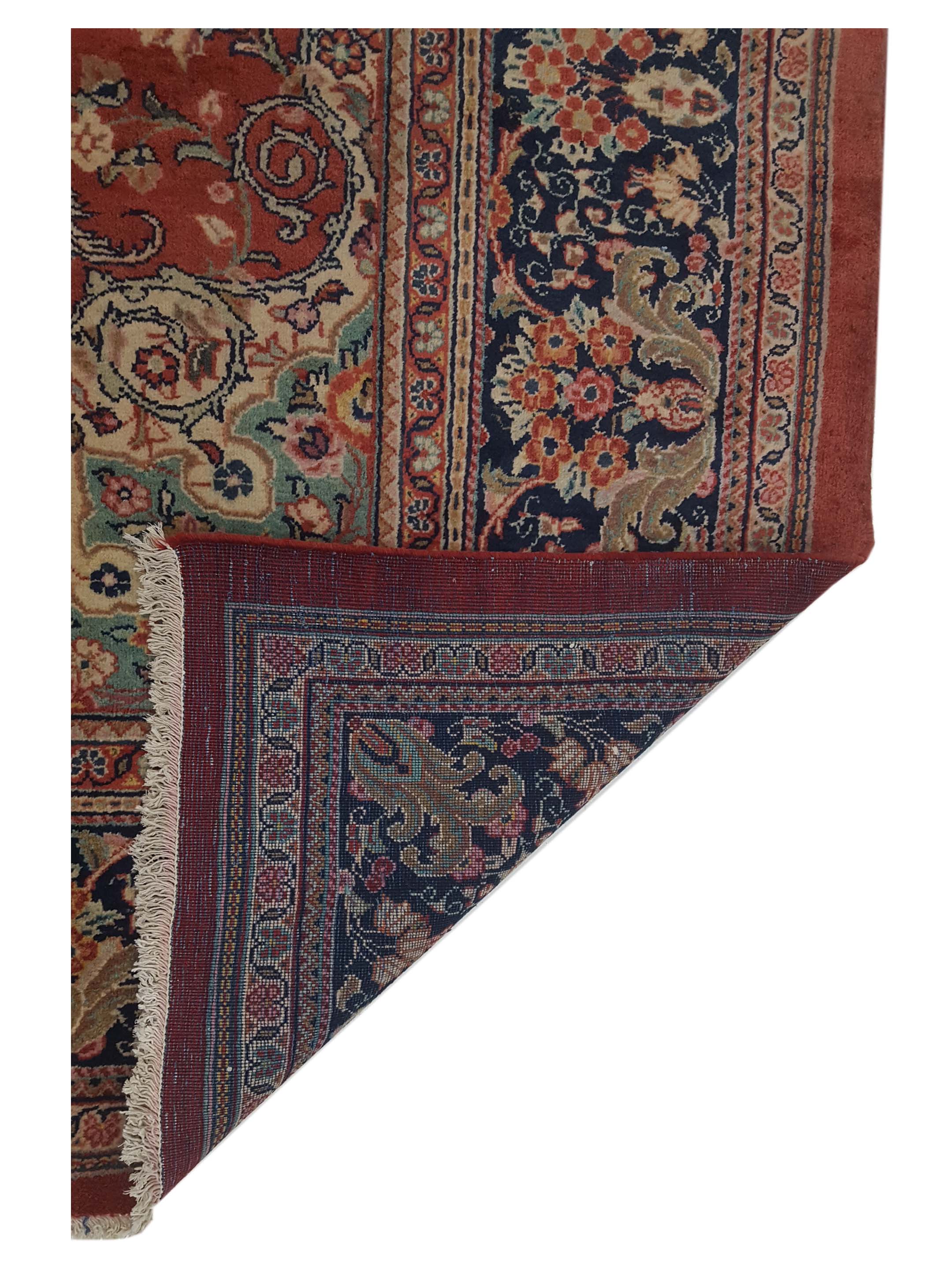 Sarouk Mahal Hand Knotted Blue 10x14 - Image 5 of 5