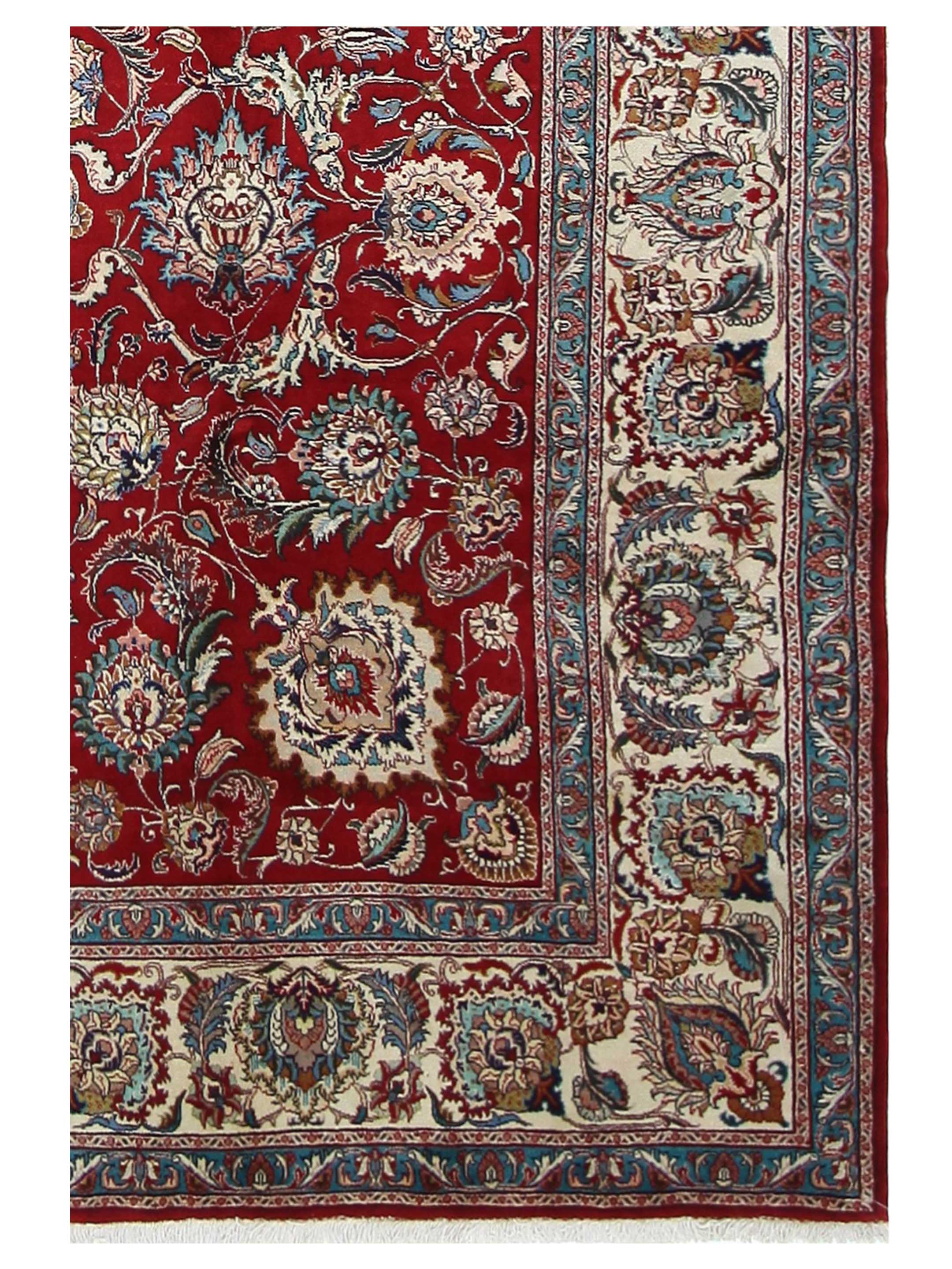 Tabriz Hand Knotted Red 10x12 - Image 3 of 5