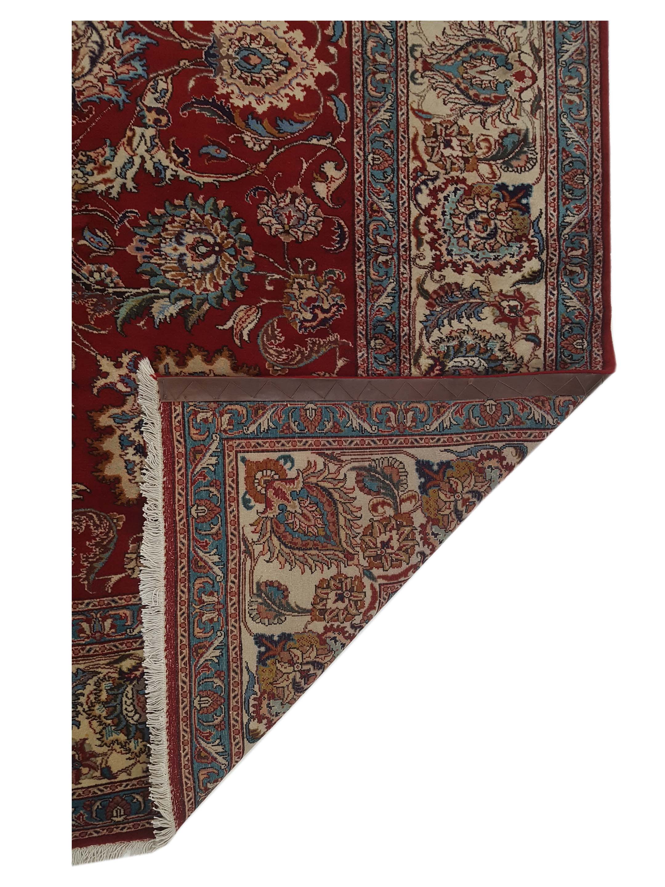 Tabriz Hand Knotted Red 10x12 - Image 5 of 5