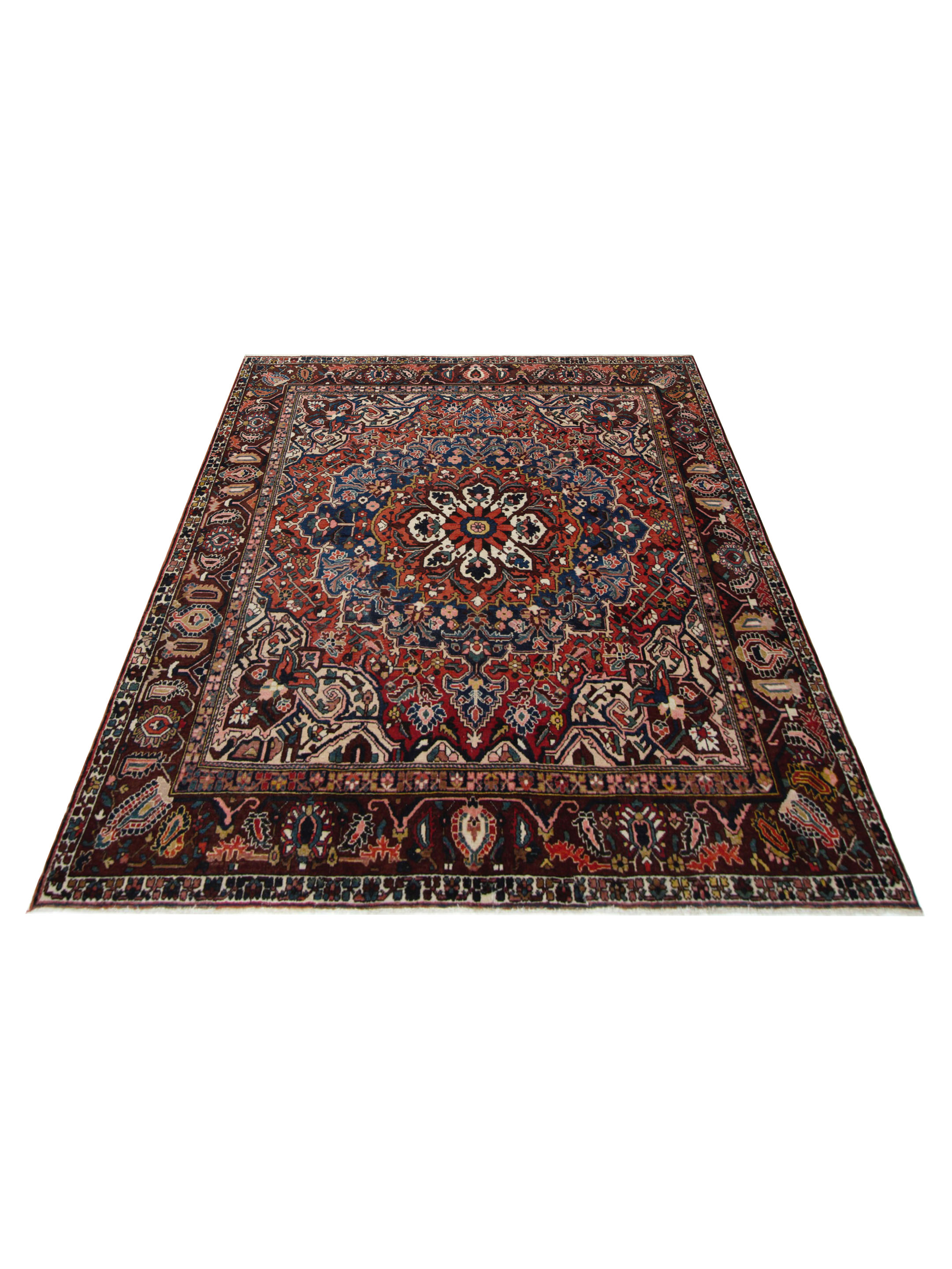 Bakhtiyari Hand Knotted Brown 10x10 - Image 2 of 5