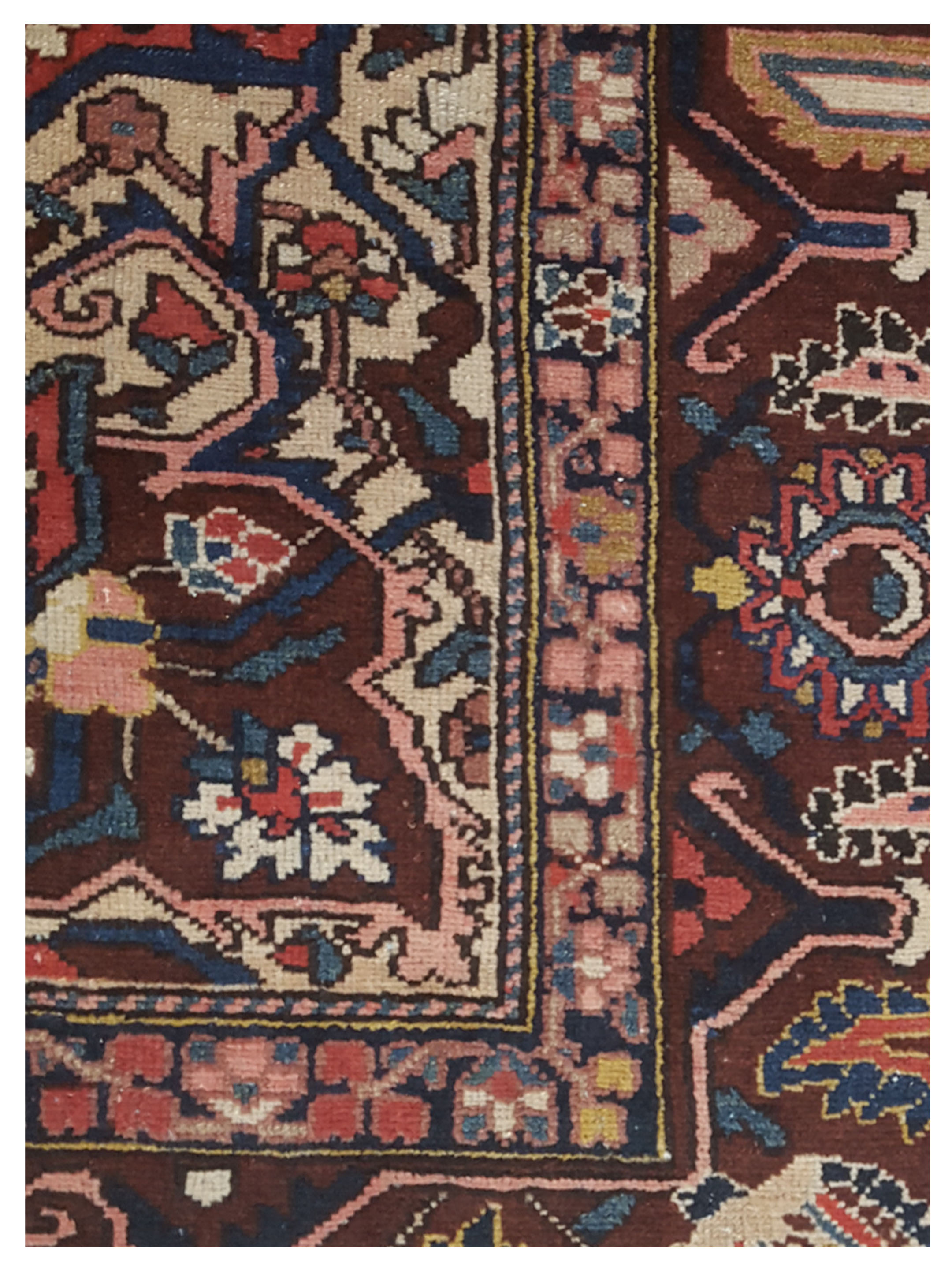 Bakhtiyari Hand Knotted Brown 10x10 - Image 3 of 5