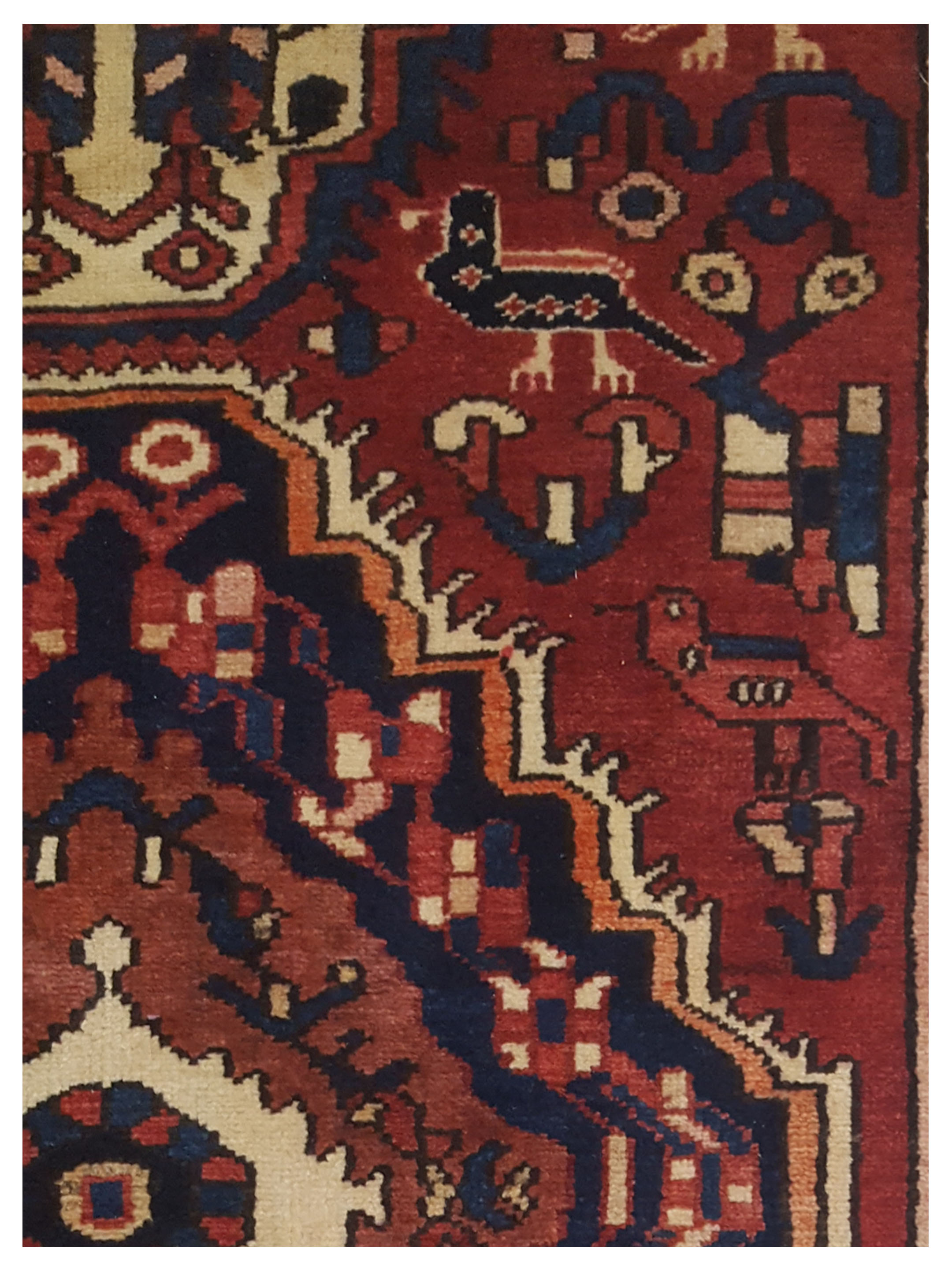 Bakhtiyari Hand Knotted Red 4x12 - Image 3 of 5