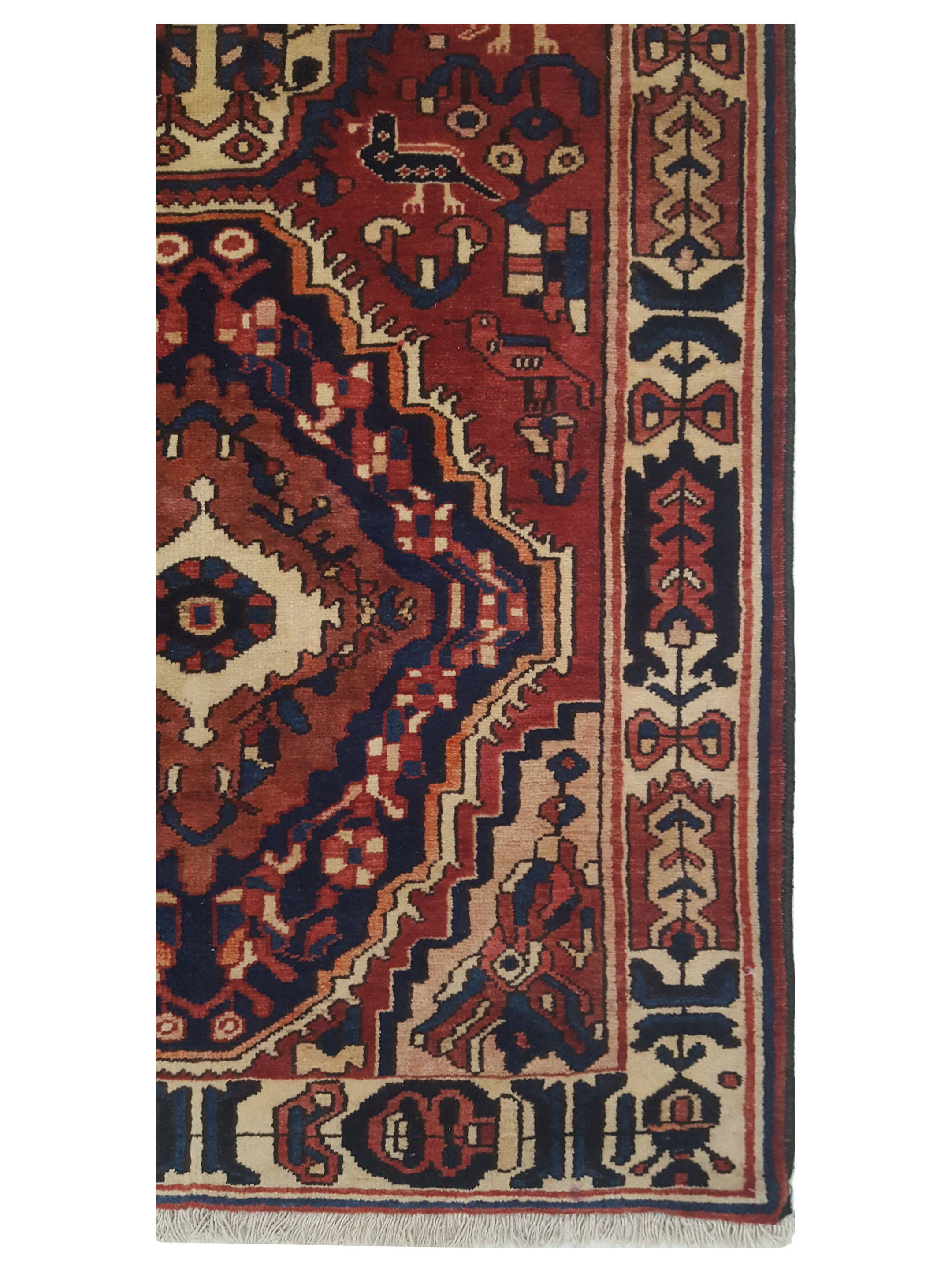 Bakhtiyari Hand Knotted Red 4x12 - Image 4 of 5