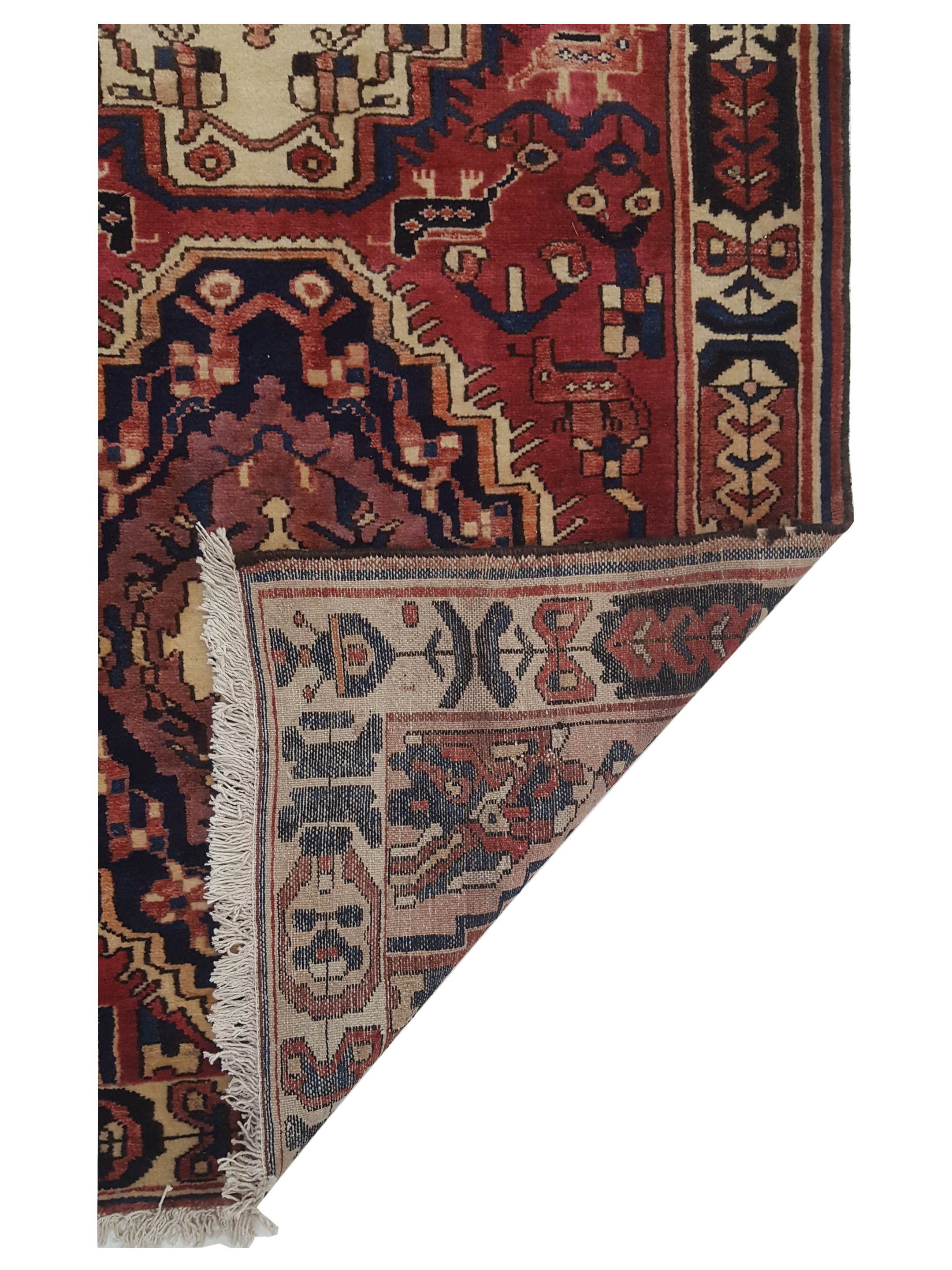 Bakhtiyari Hand Knotted Red 4x12 - Image 5 of 5