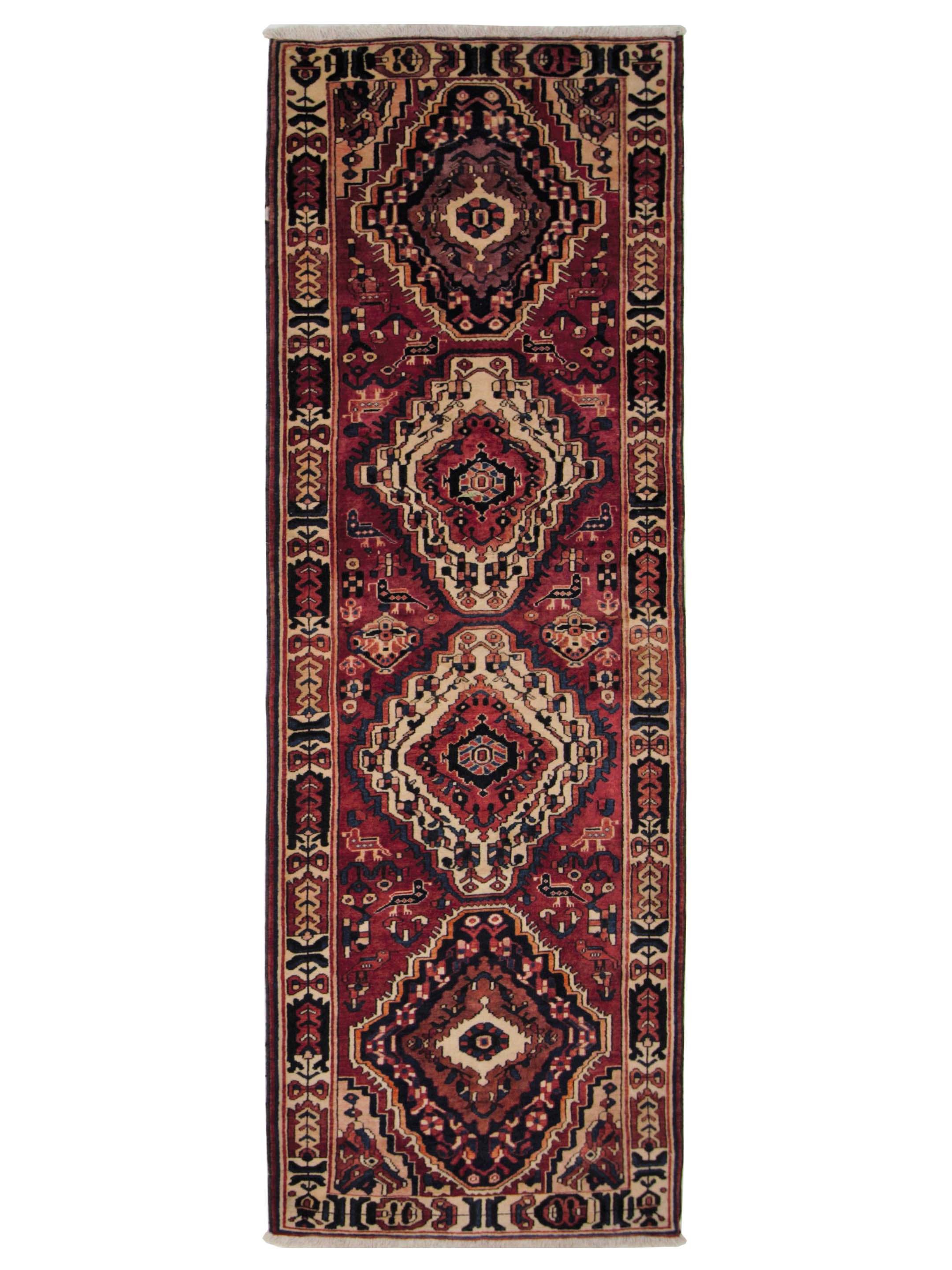 Bakhtiyari Hand Knotted Red 4x12