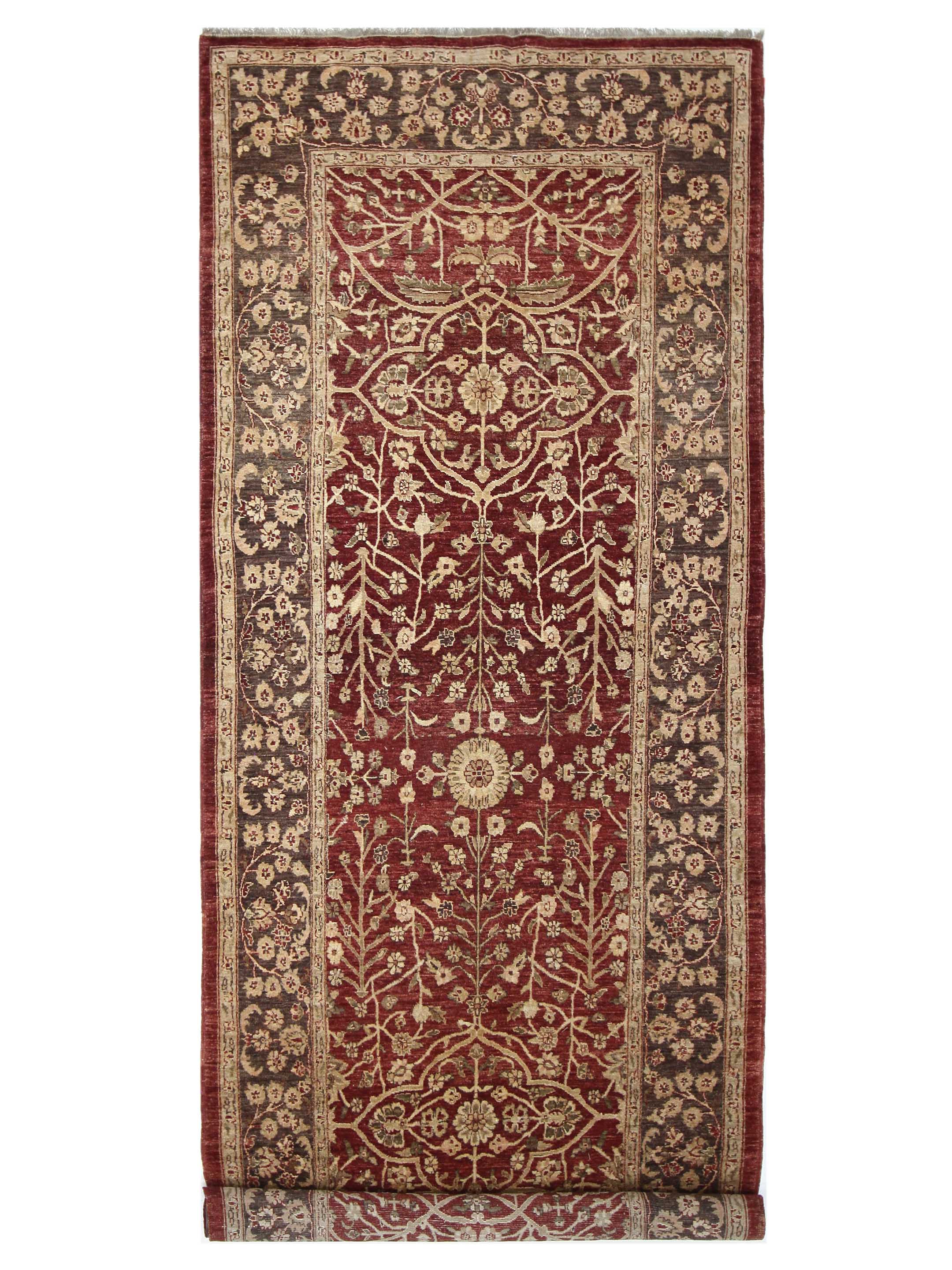 Peshawar Hand Knotted Rust 5x13