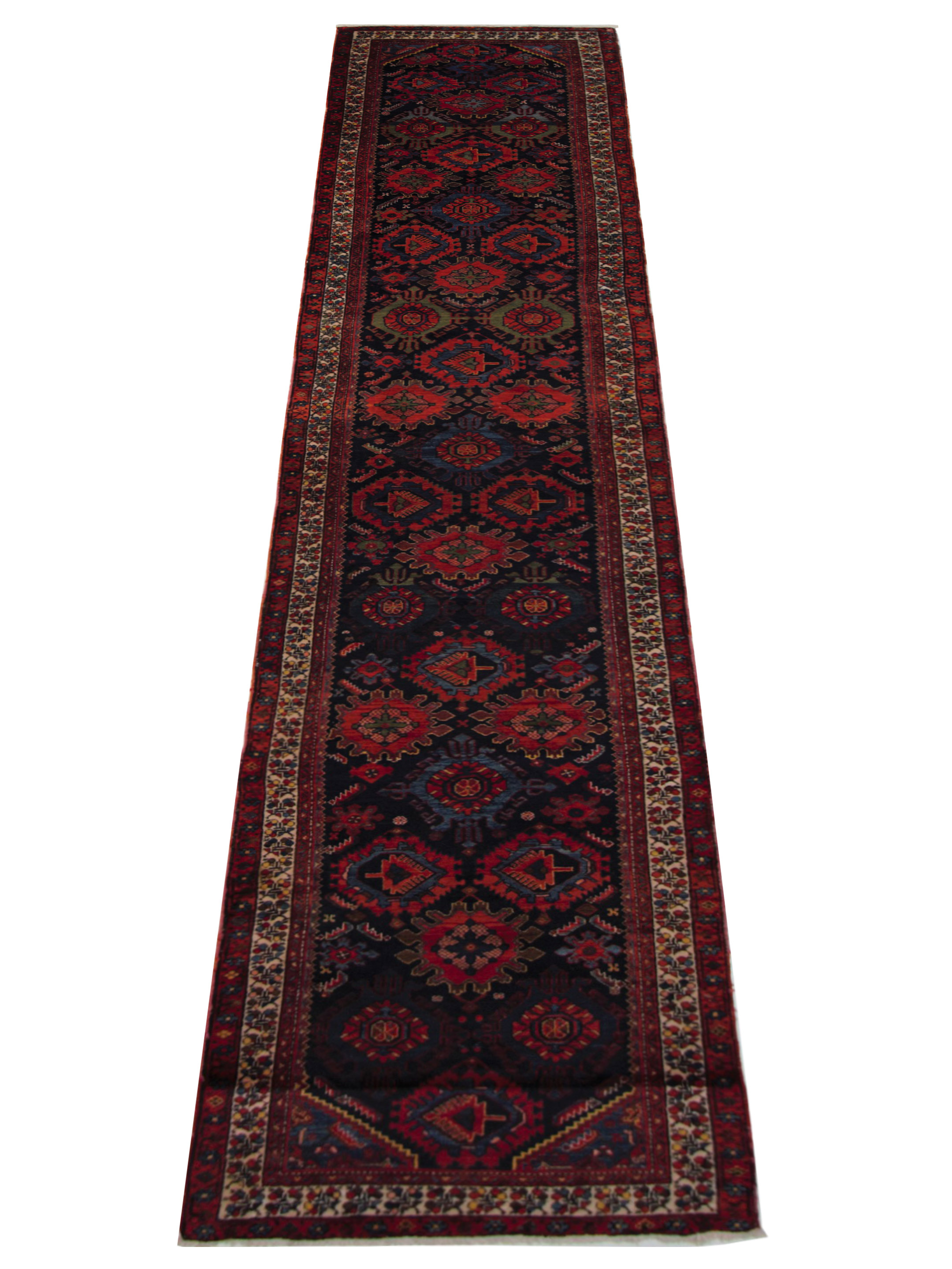 Malayer Hand Knotted Red 3x17 - Image 2 of 5