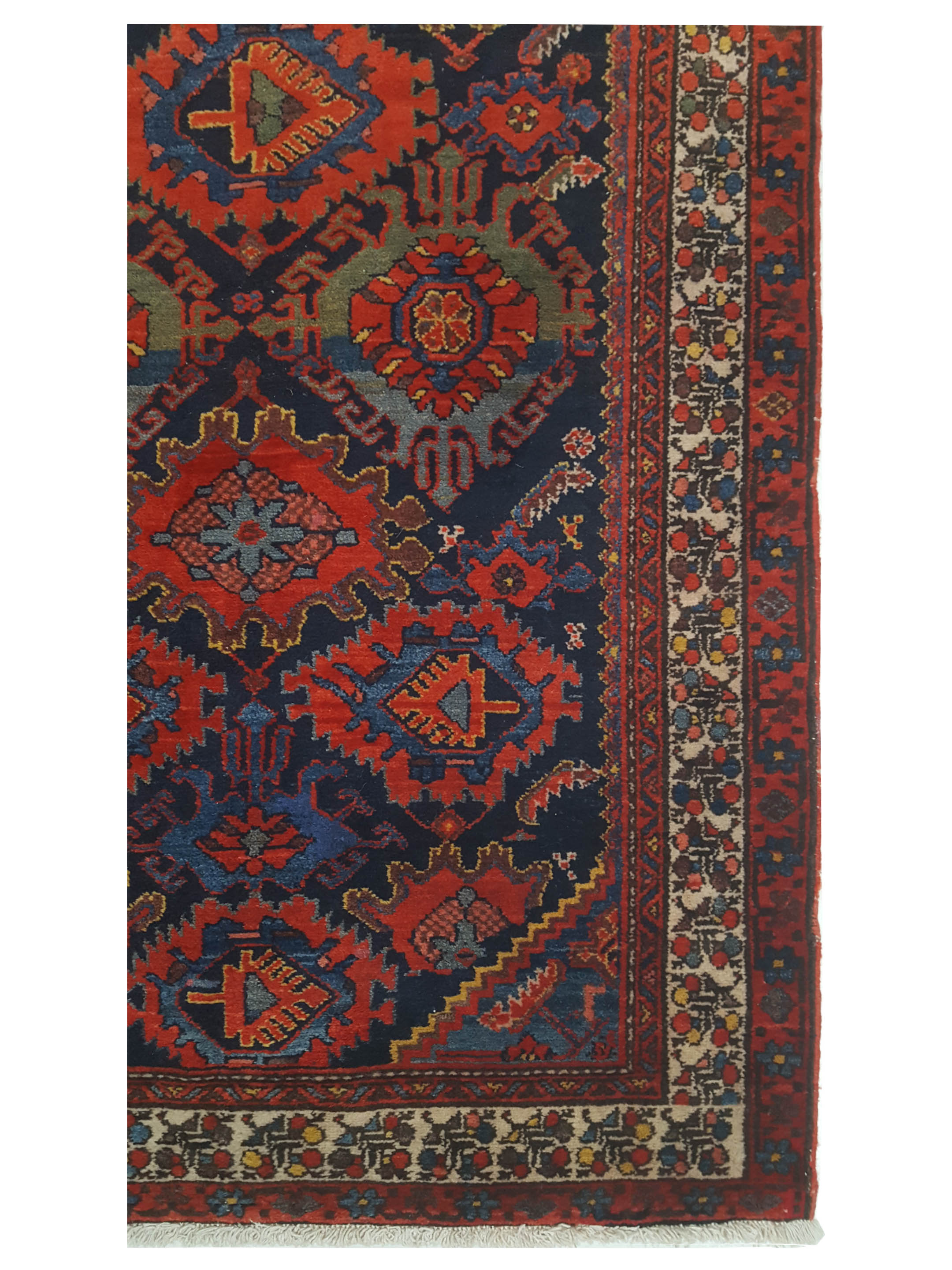 Malayer Hand Knotted Red 3x17 - Image 4 of 5