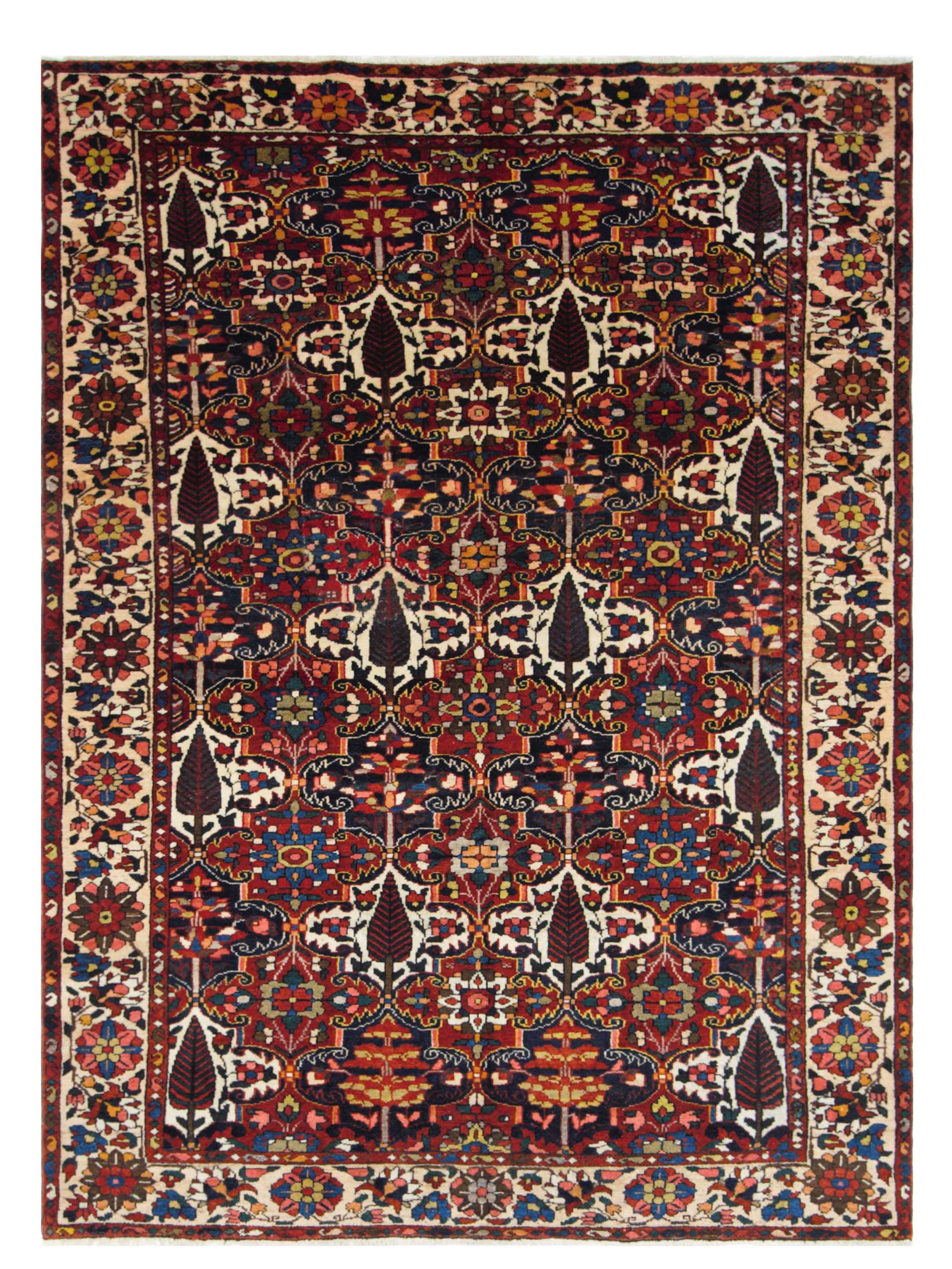 Antique Bakhtiyari Red 7x10