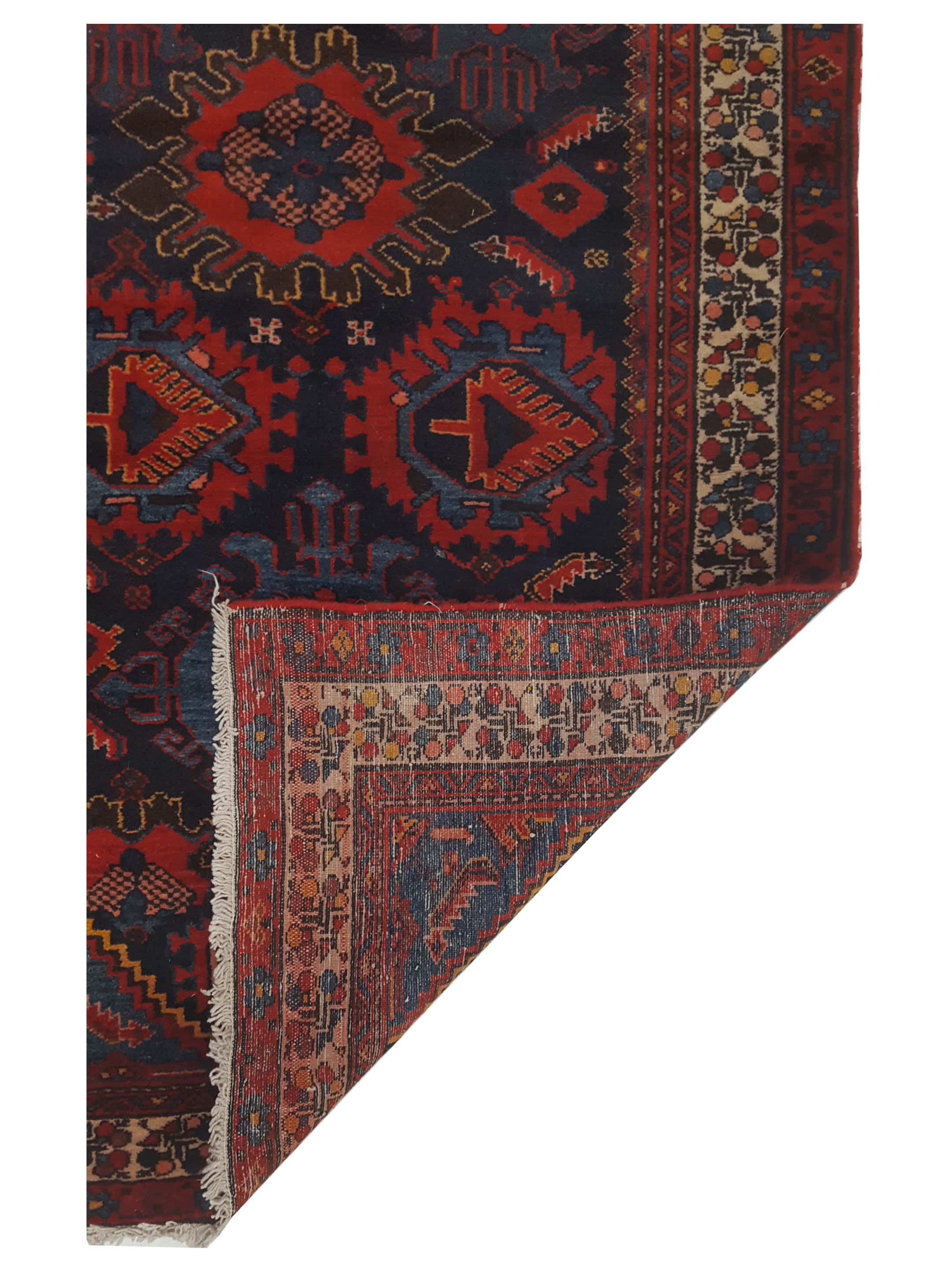 Malayer Hand Knotted Navy 3x17 - Image 5 of 5
