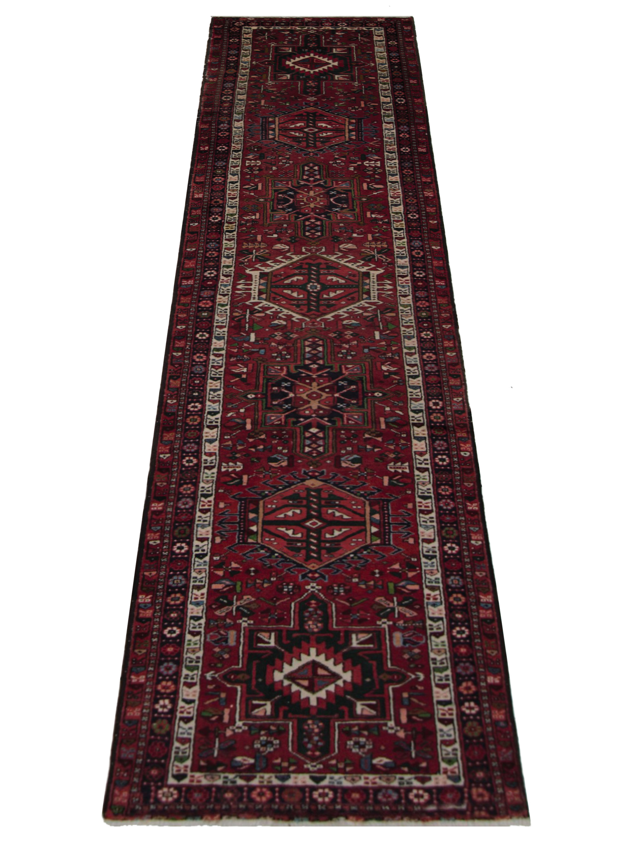 Karajah Hand Knotted Red 3x13 - Image 2 of 5
