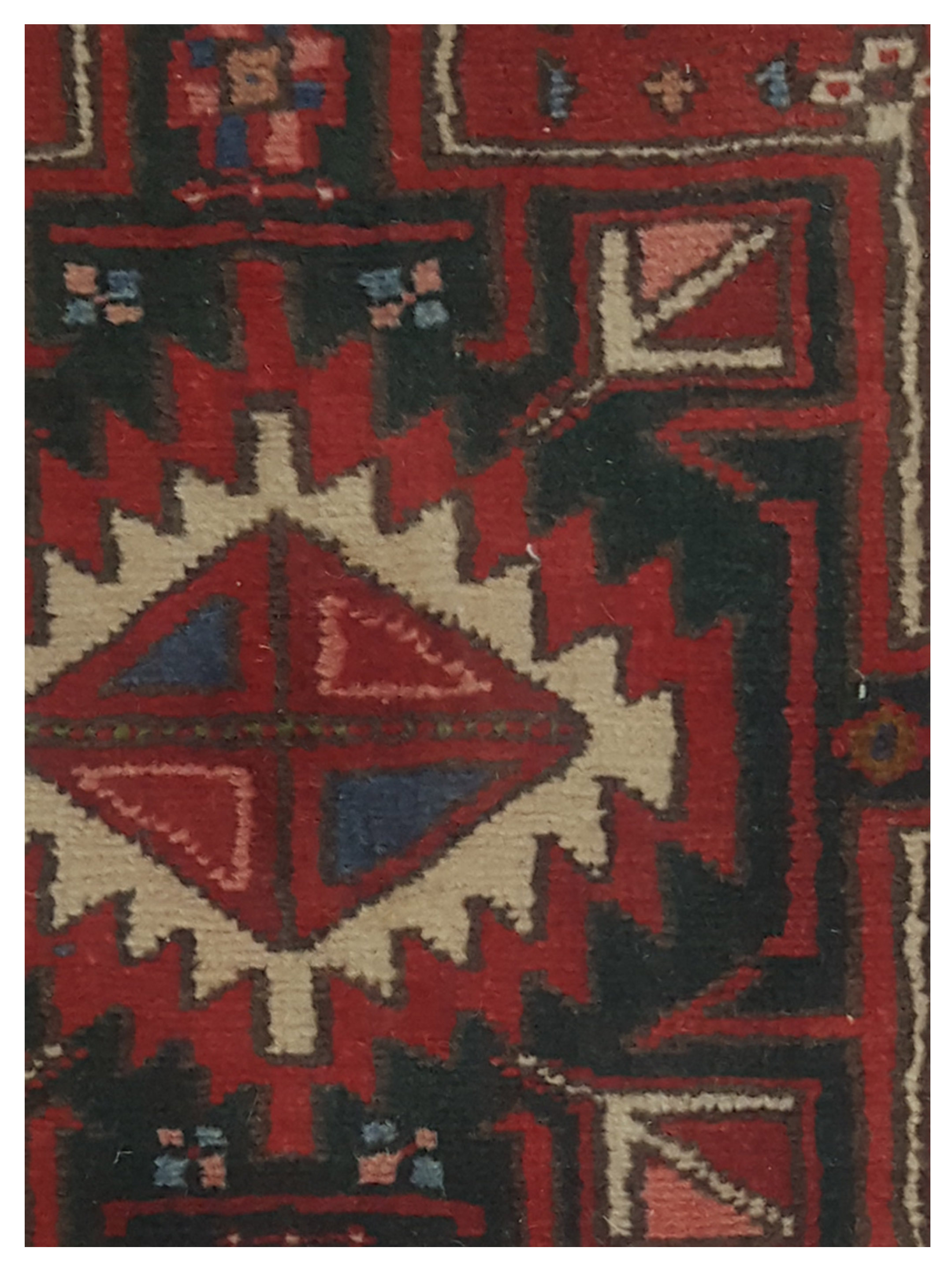 Karajah Hand Knotted Red 3x13 - Image 3 of 5