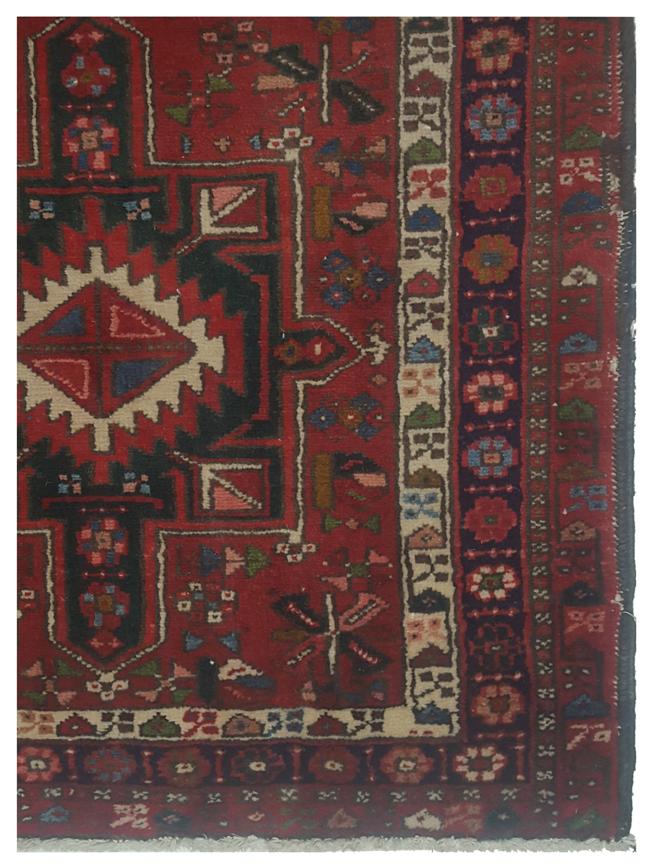 Karajah Hand Knotted Red 3x13 - Image 4 of 5