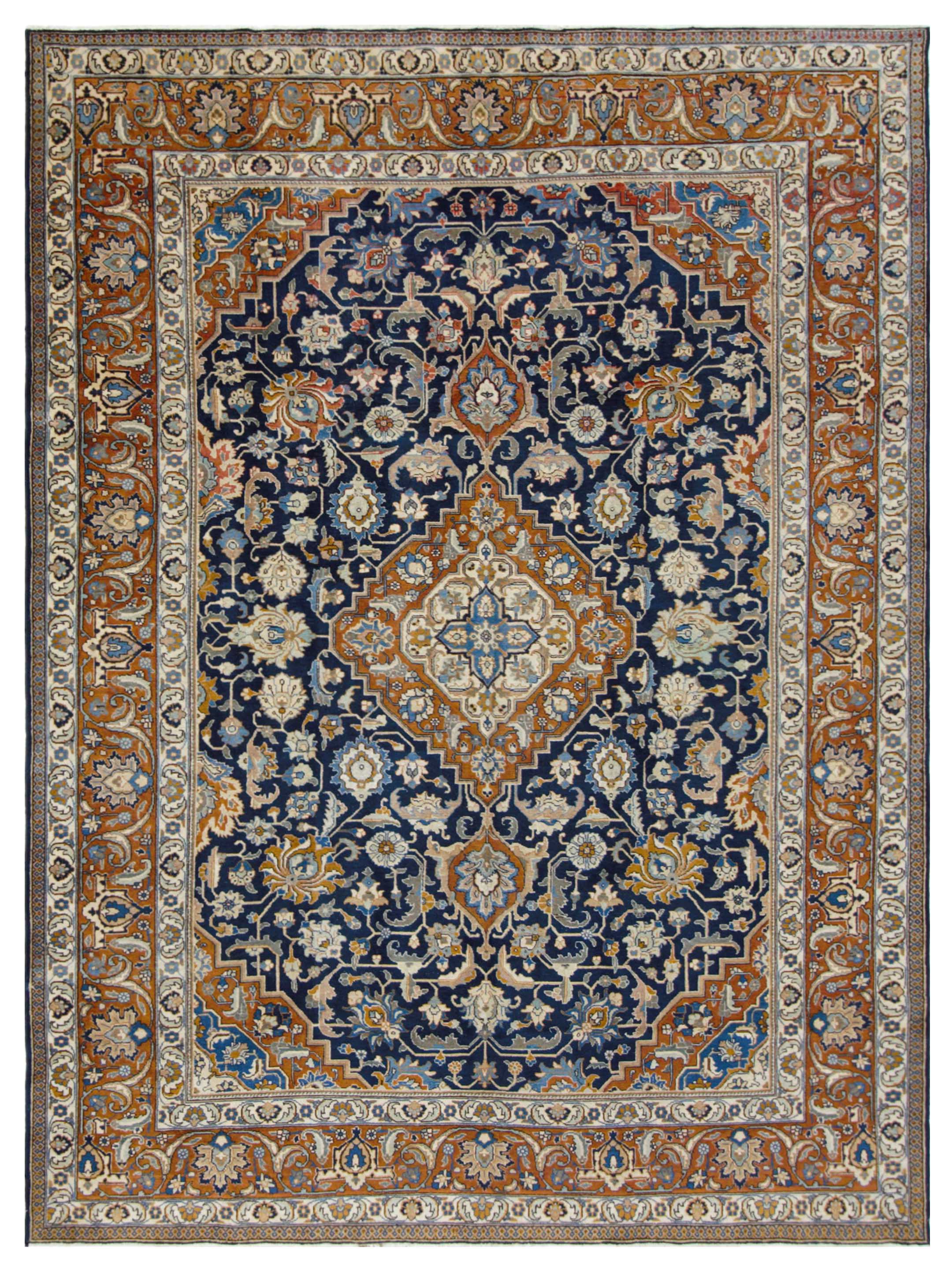 Khoy Hand Knotted Navy 8x12