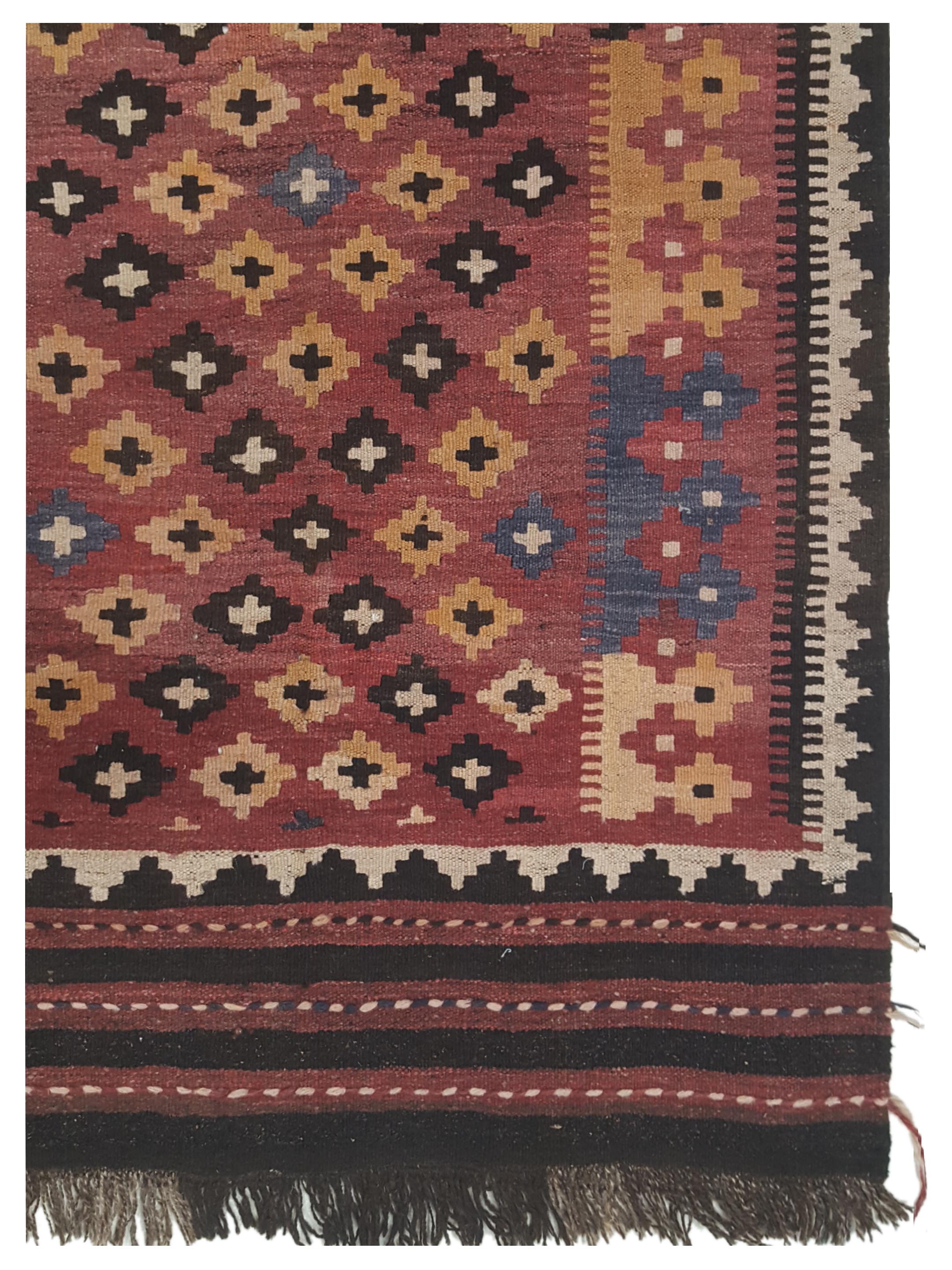 Kilim Maimana Flatweave Multi 3x6 - Image 4 of 5