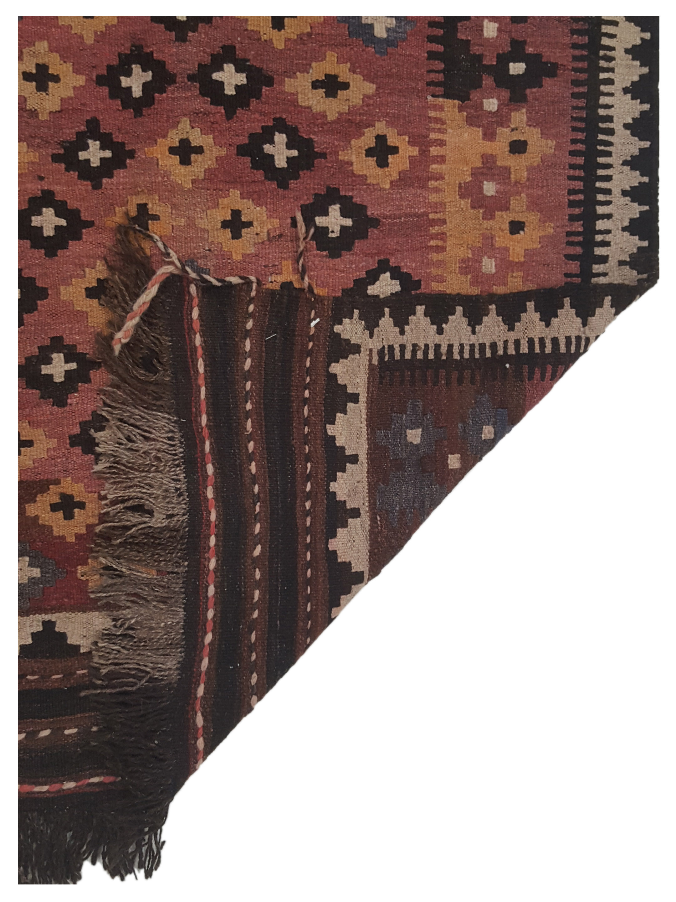 Kilim Maimana Flatweave Multi 3x6 - Image 5 of 5