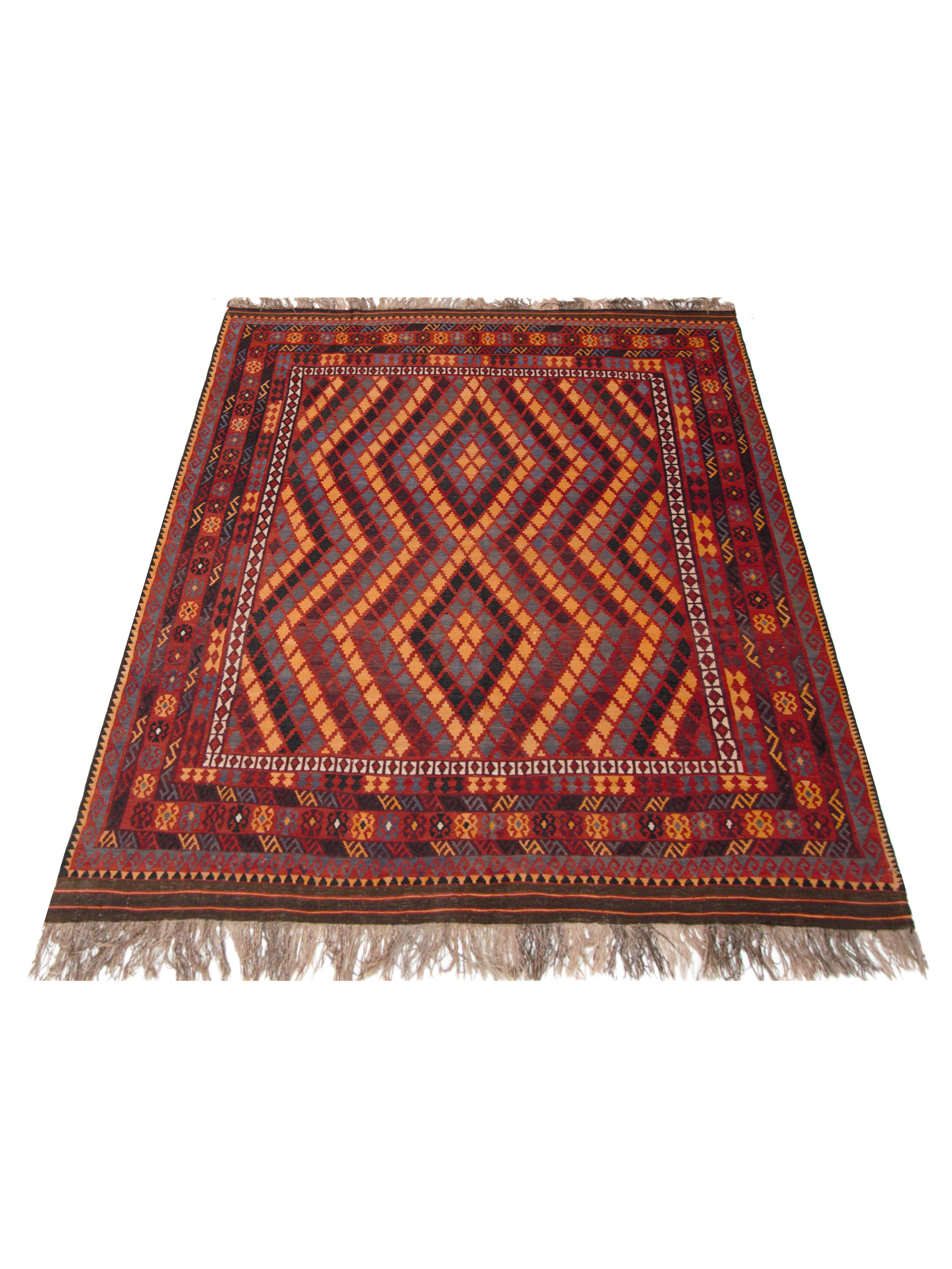 Kilim Maimana Flatweave Multi 9x10 - Image 2 of 5