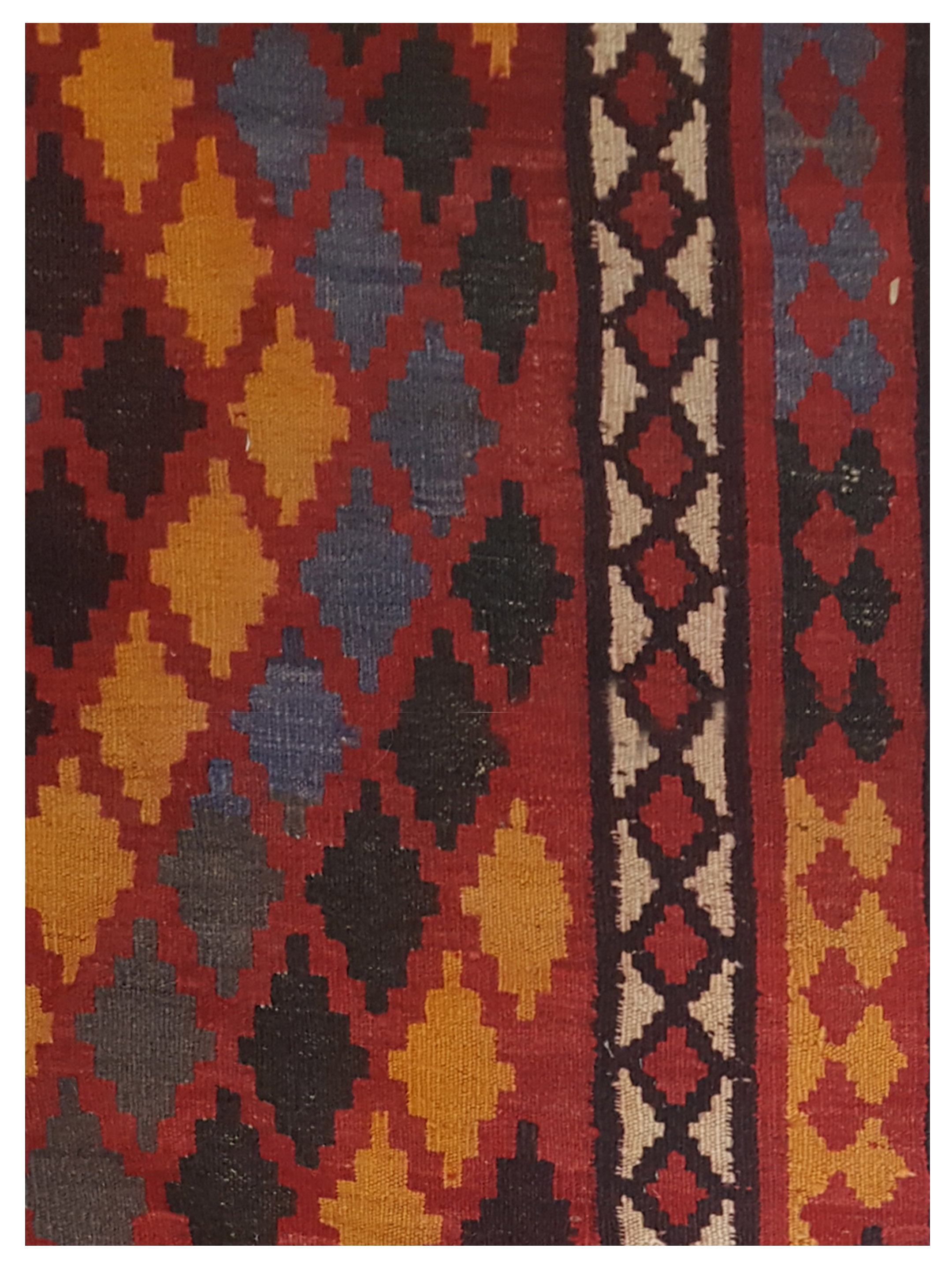 Kilim Maimana Flatweave Multi 9x10 - Image 3 of 5