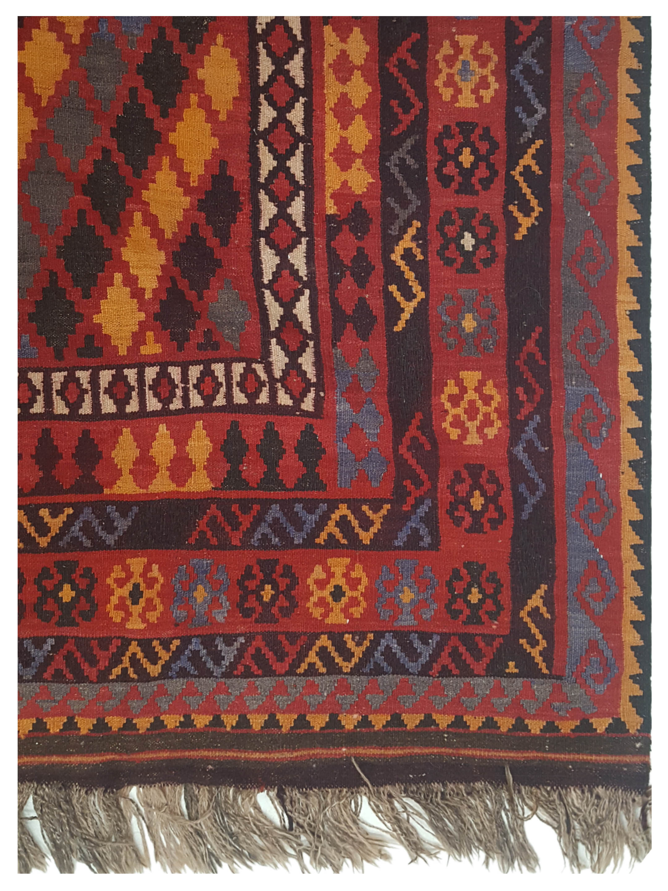 Kilim Maimana Flatweave Multi 9x10 - Image 4 of 5