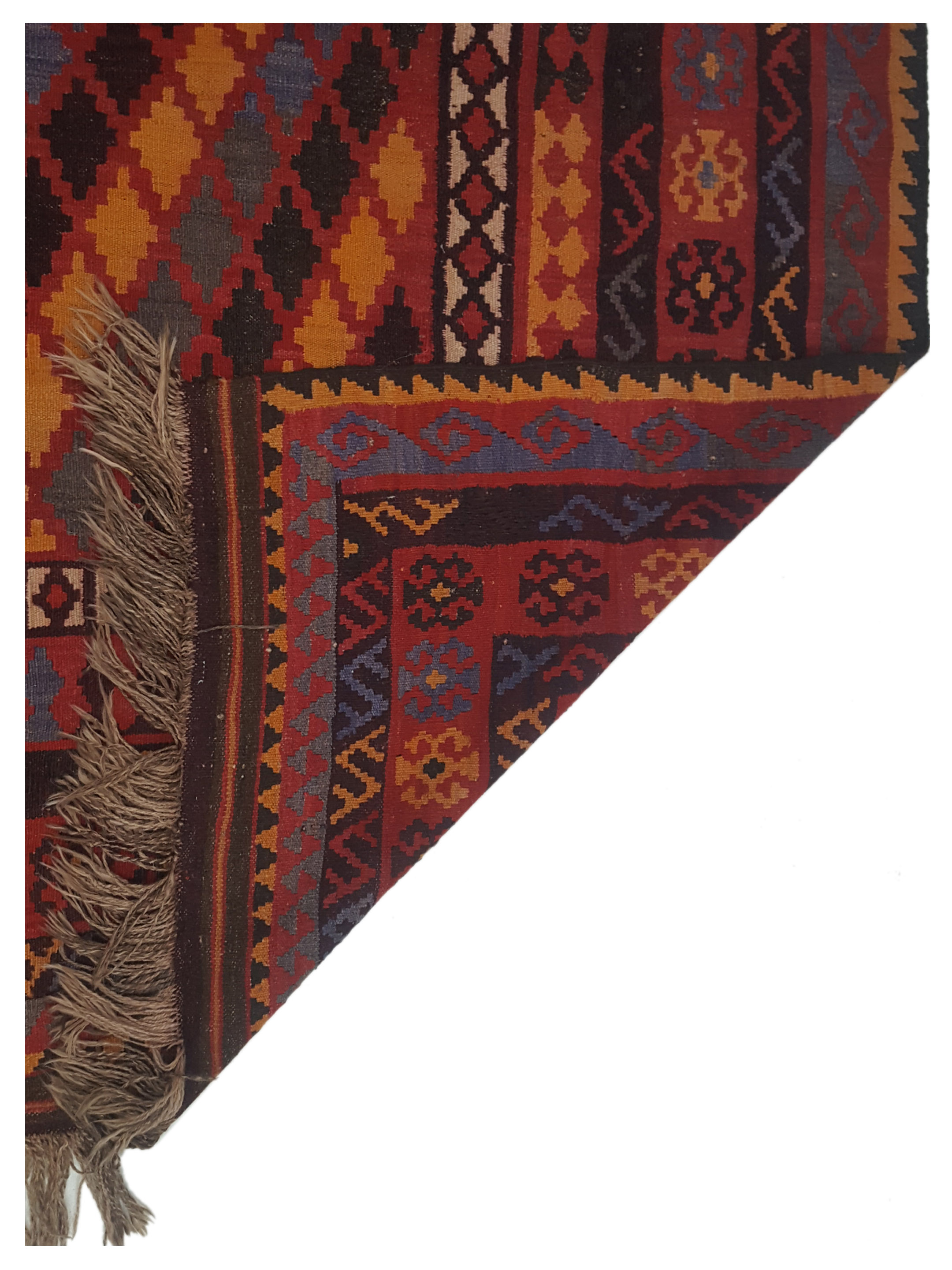 Kilim Maimana Flatweave Multi 9x10 - Image 5 of 5
