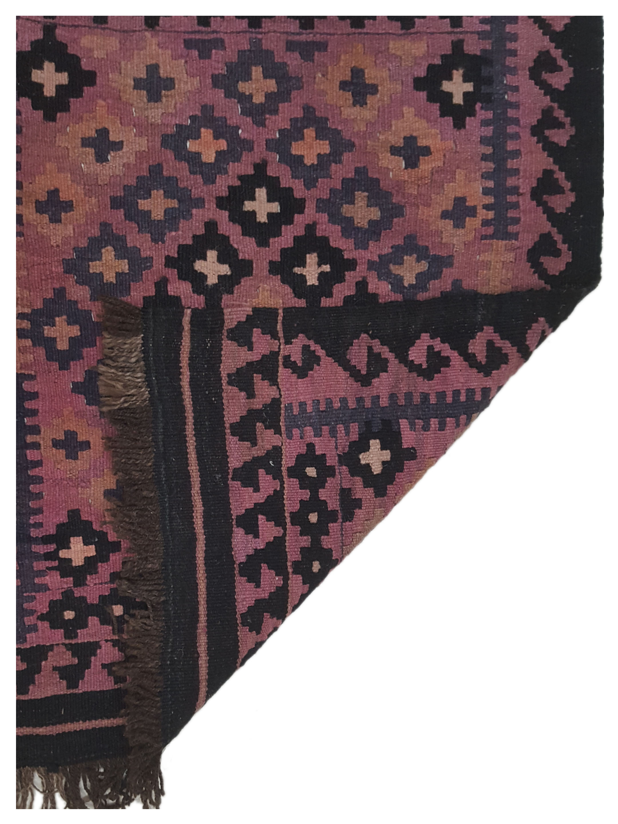 Kilim Maimana Flatweave Brown 2x3 - Image 4 of 4