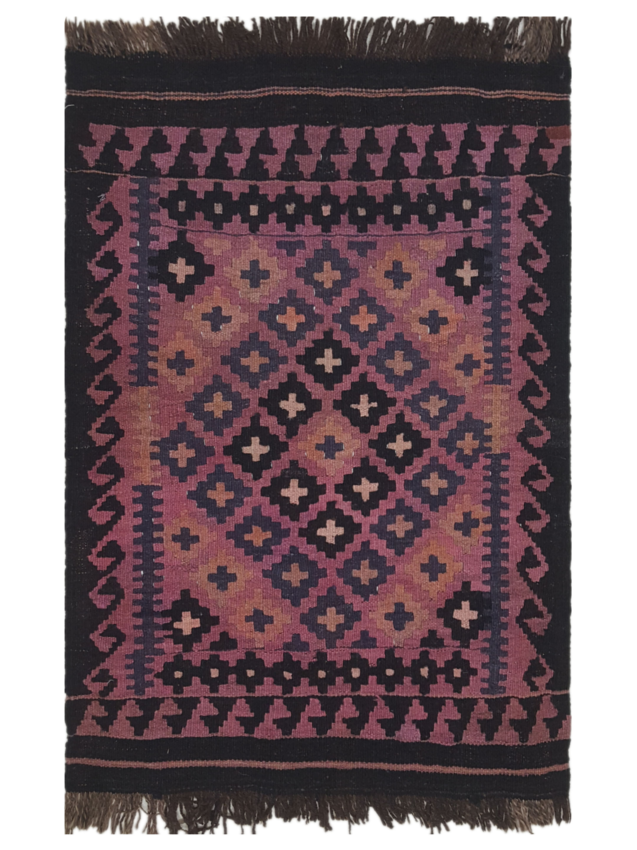 Kilim Maimana Flatweave Brown 2x3