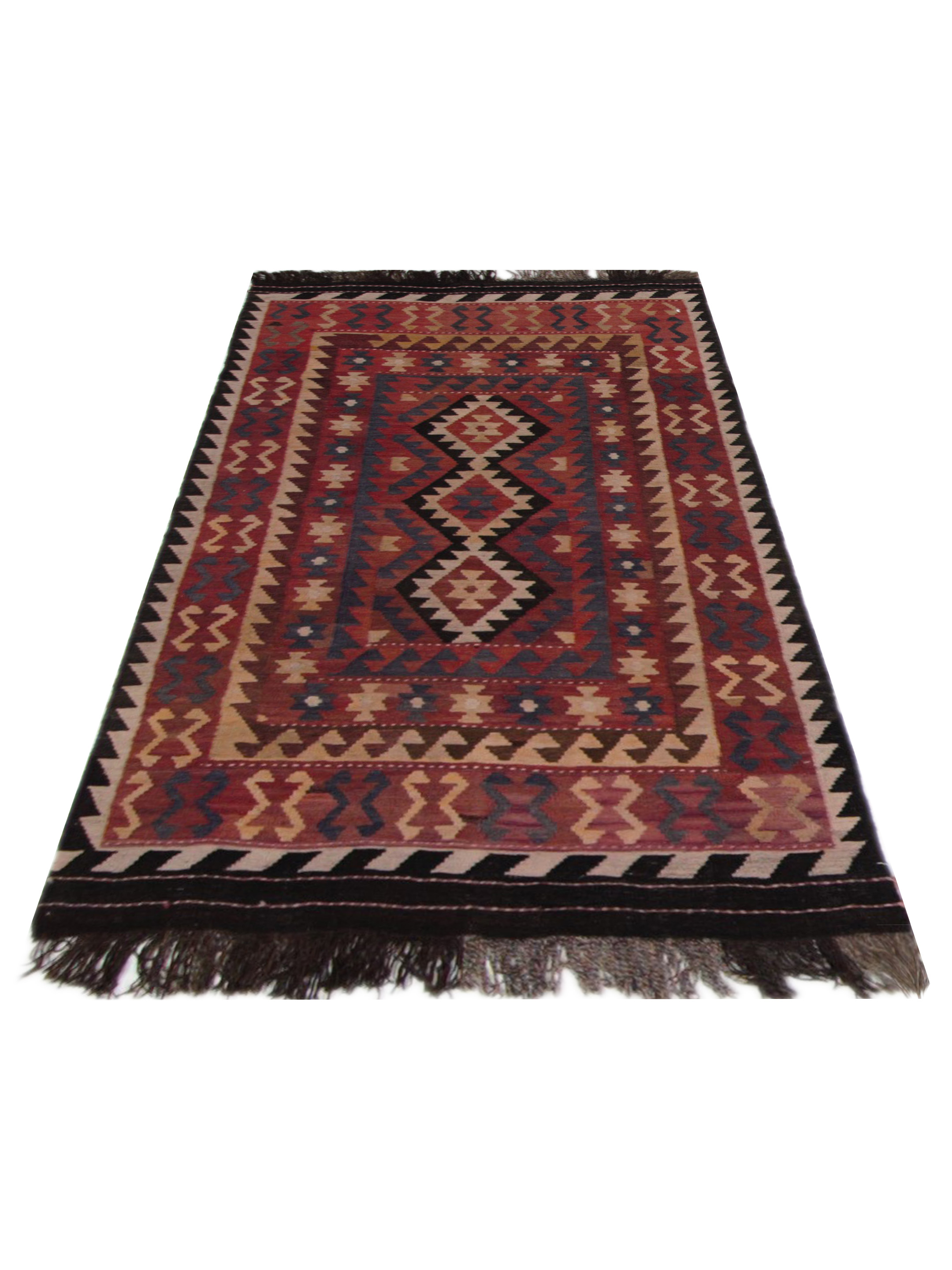 Kilim Maimana Flatweave Brown 3x5 - Image 2 of 5