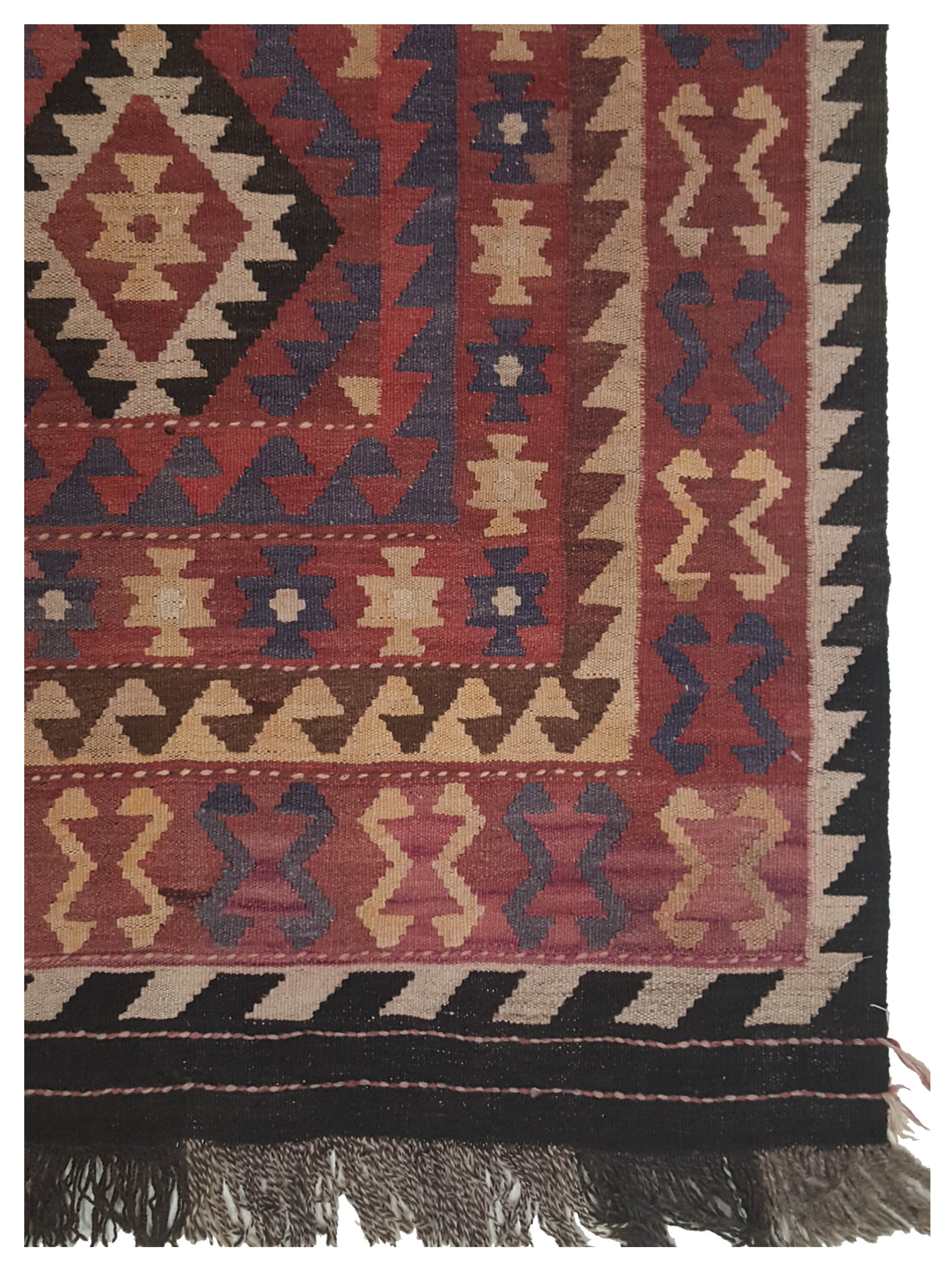 Kilim Maimana Flatweave Brown 3x5 - Image 4 of 5