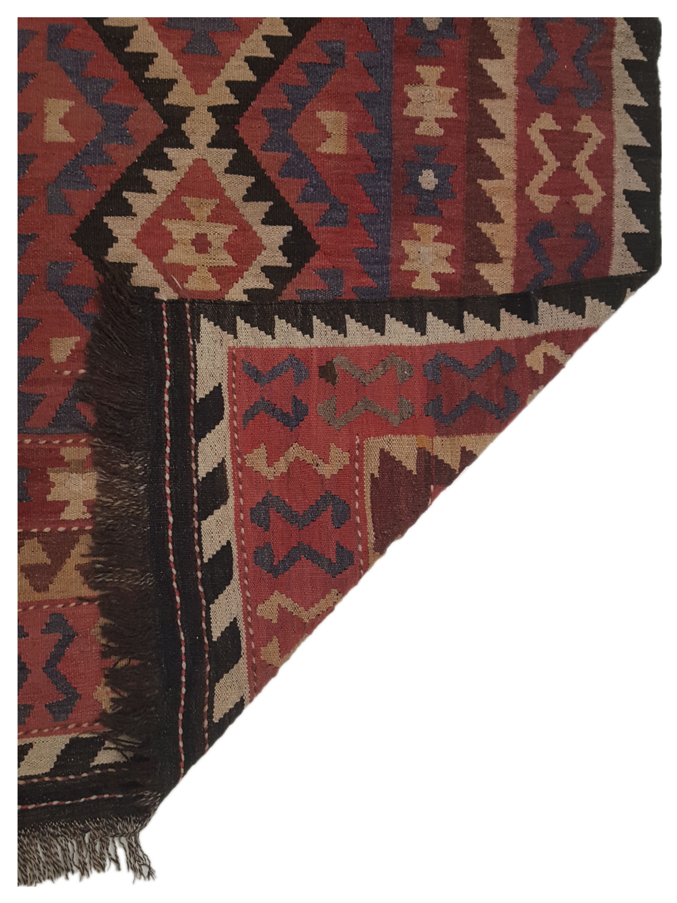 Kilim Maimana Flatweave Brown 3x5 - Image 5 of 5