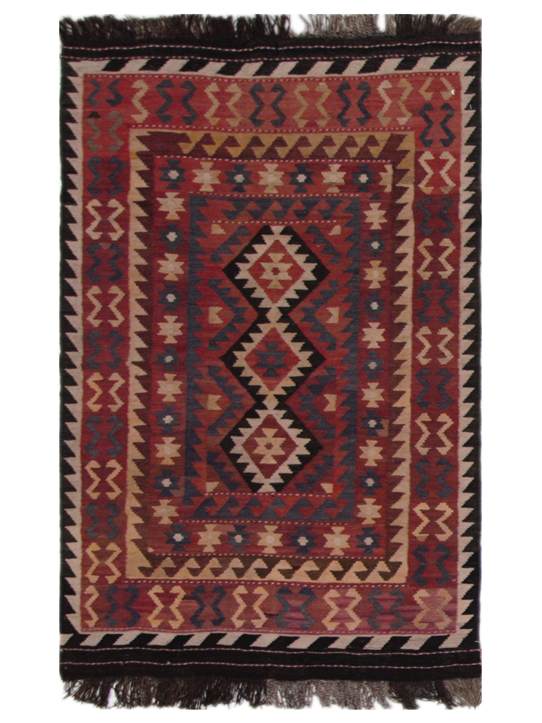 Kilim Maimana Flatweave Brown 3x5